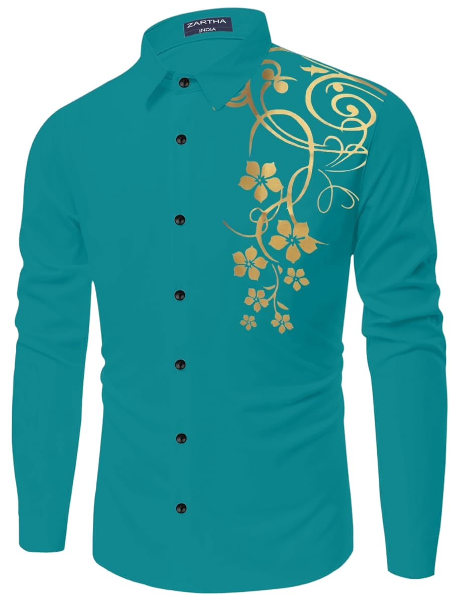 Bellstone Men Solid Cotton Full Sleeves Casual Shirt for Men Stylish Latest Rama