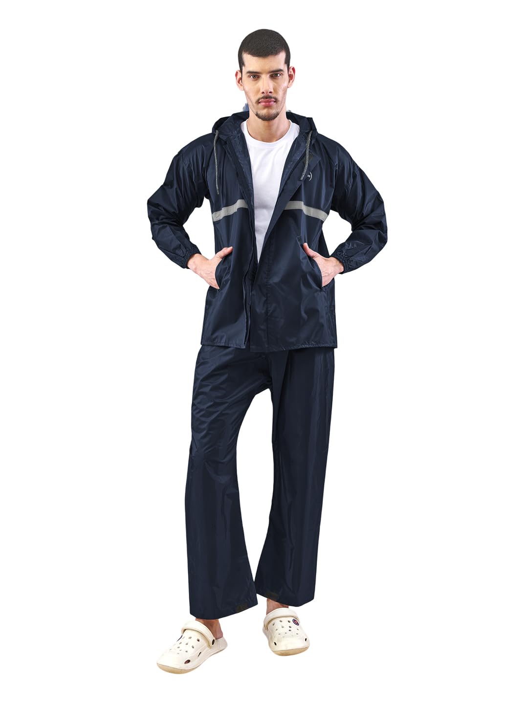 Lux Venus Tapping Rain Coat For Men Navy