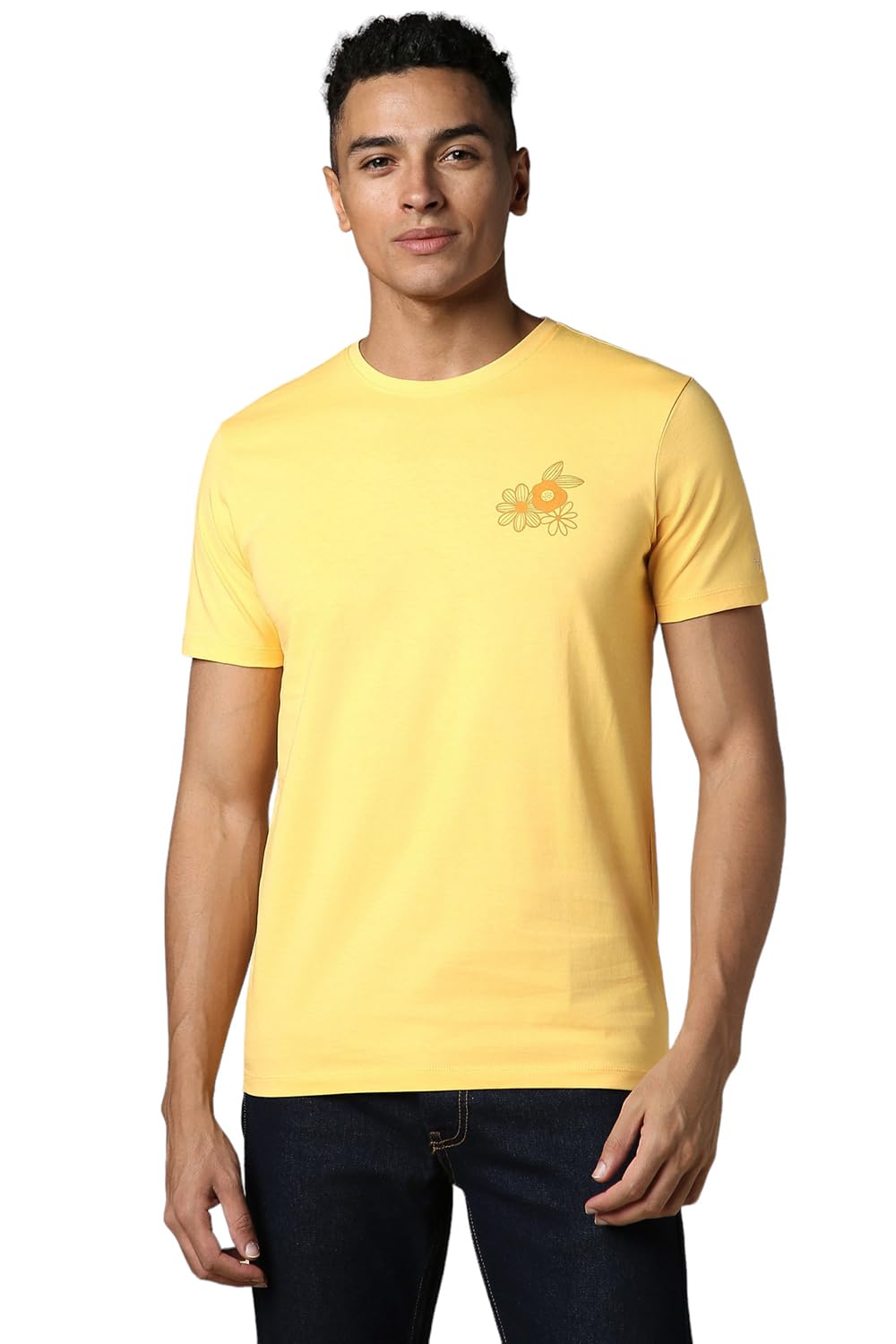 Allen Solly Men Regular Fit Printed Casual Half Sleeve Short Sleeve T-Shirt