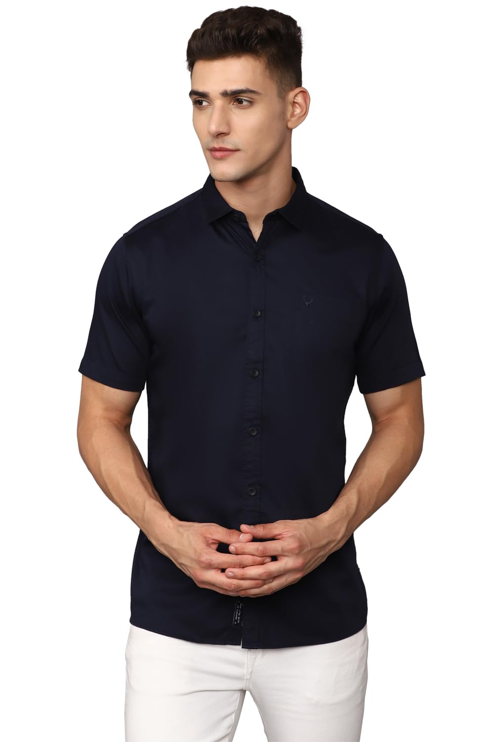 Allen Solly Men Solid Casual Half Sleeve Short Sleeve Shirt