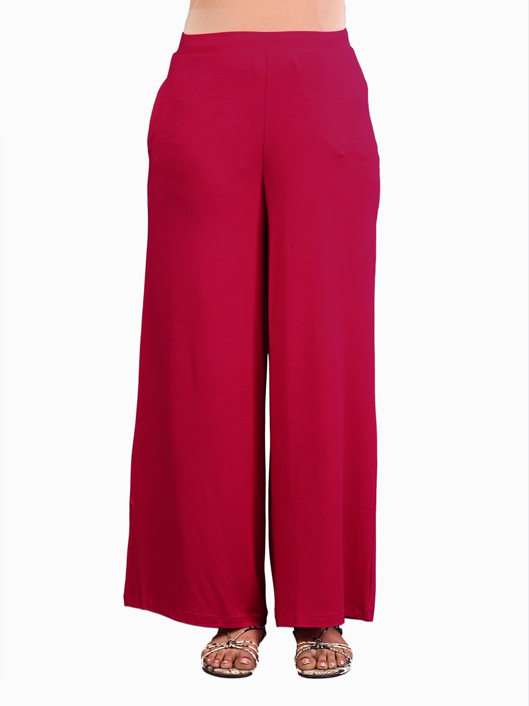 Lyra Viscose Palazzo For Women Strawberry