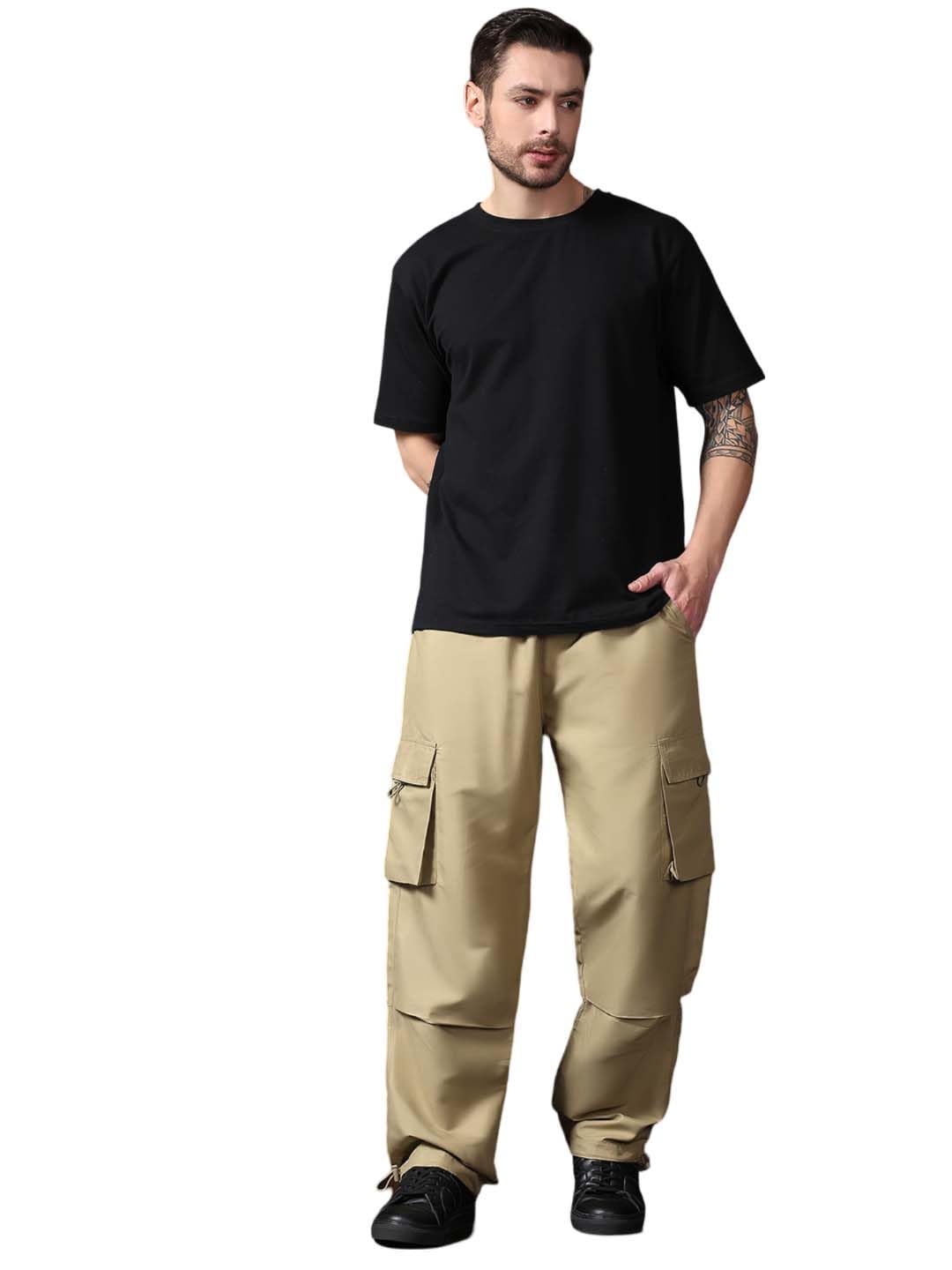 Kotty MenS Cargo Pants | Cotton Cargo Pants For Men | Comfortable & Stylish Cargos(Brown,30)