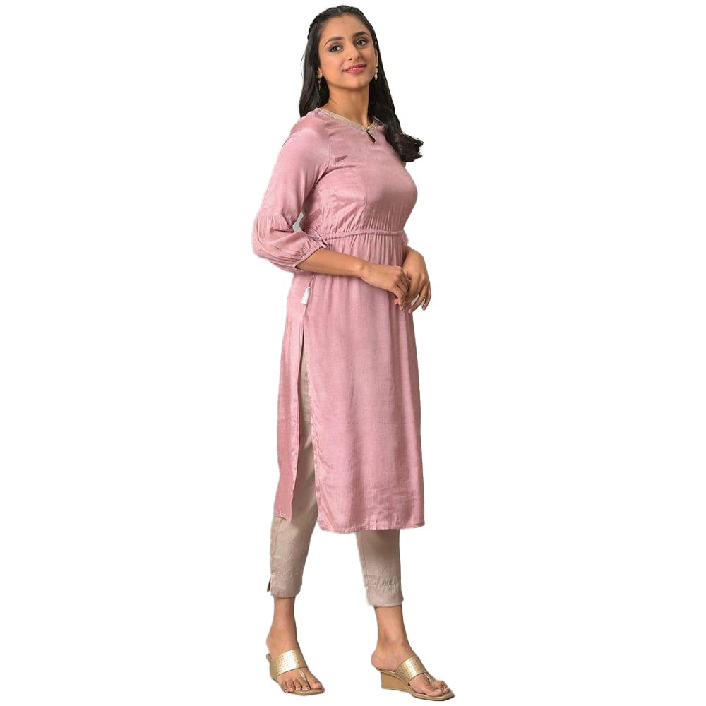 Aurelia WomenS Viscose Regular Kurta (23Fea13945-605333_Mauve