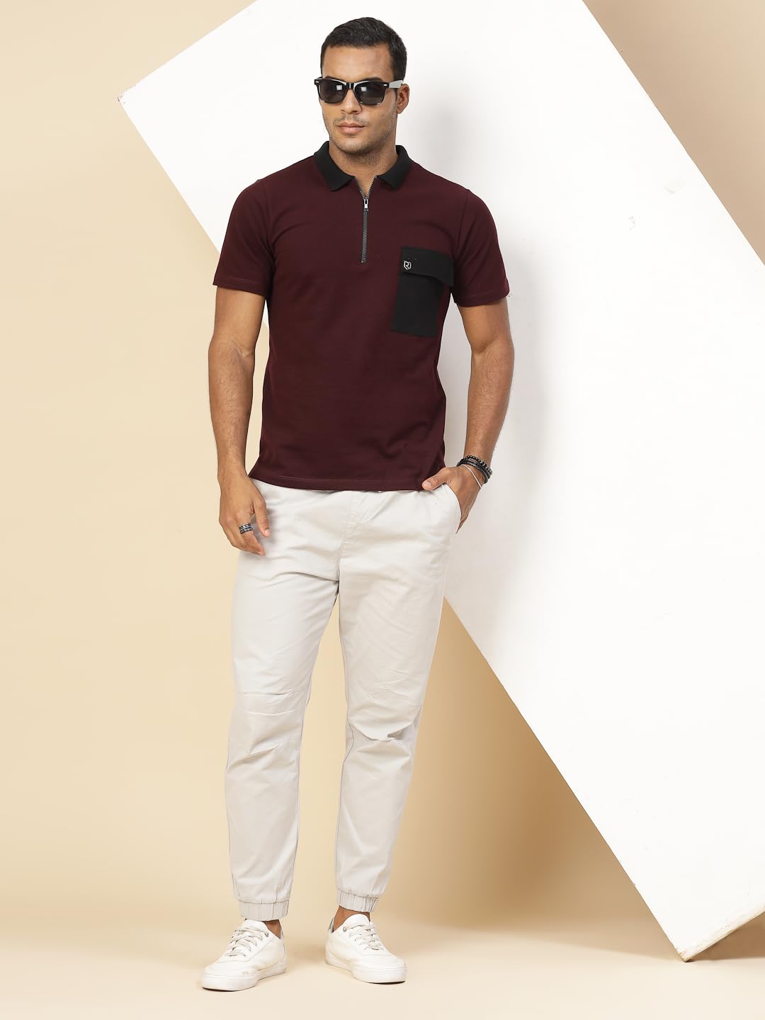 Rigo Oversized Polo T-Shirt for Men | Half Sleeves, Oversize Polo for Men | Oversized Collar T-Shirts for Man | Oversize Polo Ne