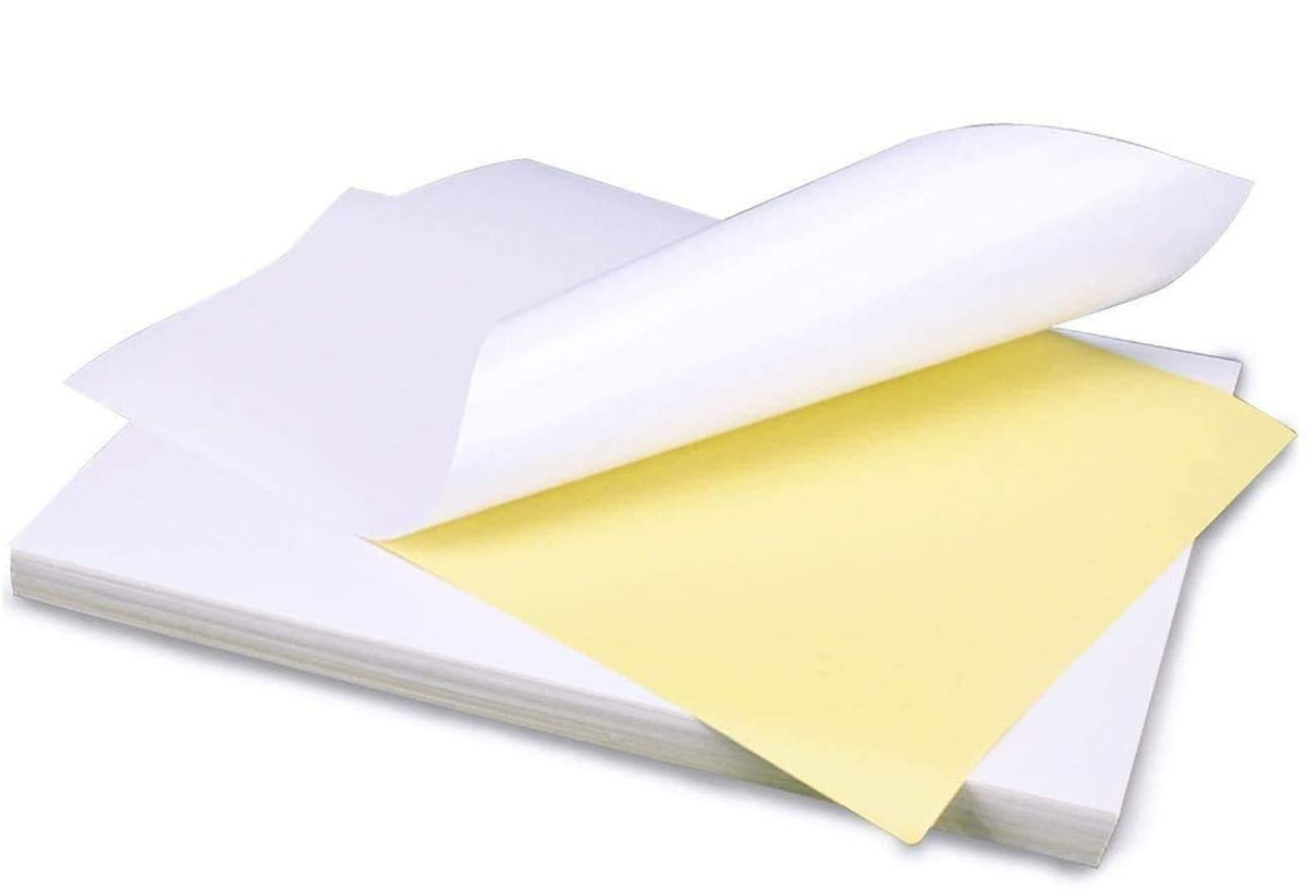 True-Ally Sticker Self-Adhesive Glossy Photo Paper A4 Size 120 GSM for Inkjet Printer (White) Waterproof, Dries Quickly DIY Stic