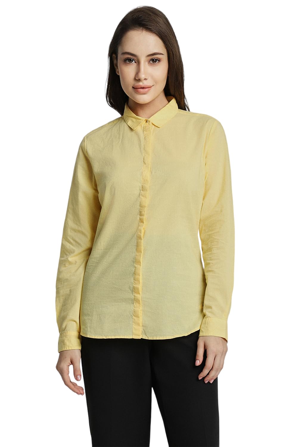Allen Solly Women Solid Full Sleeve Shirt