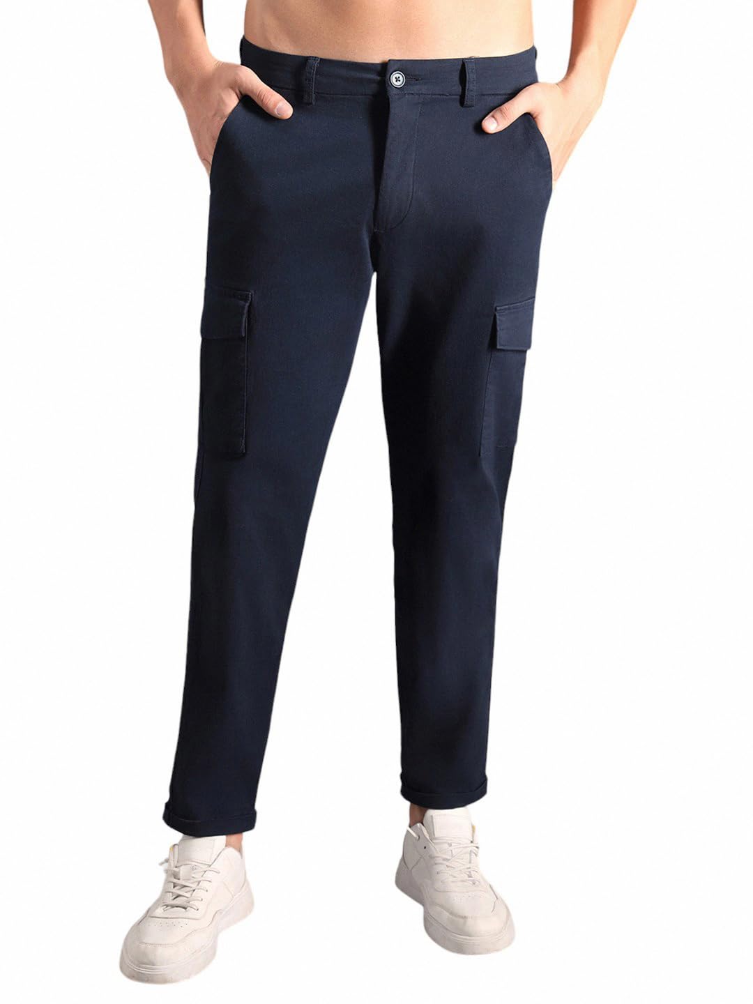 High Star MenS Regular Pants (Hsmwts2402_Nv_Navy Blue