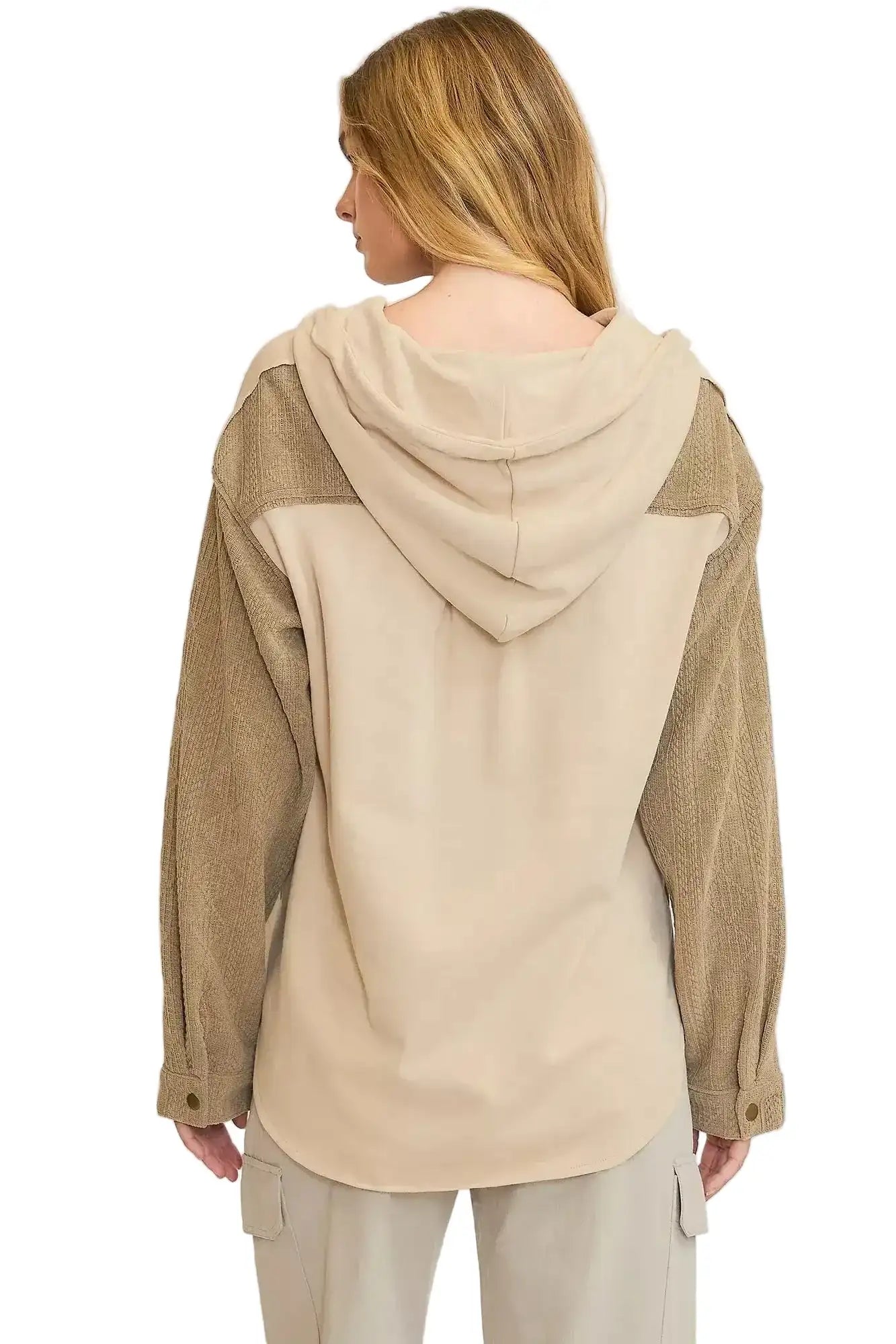 Umgee Washed French Terry Shacket