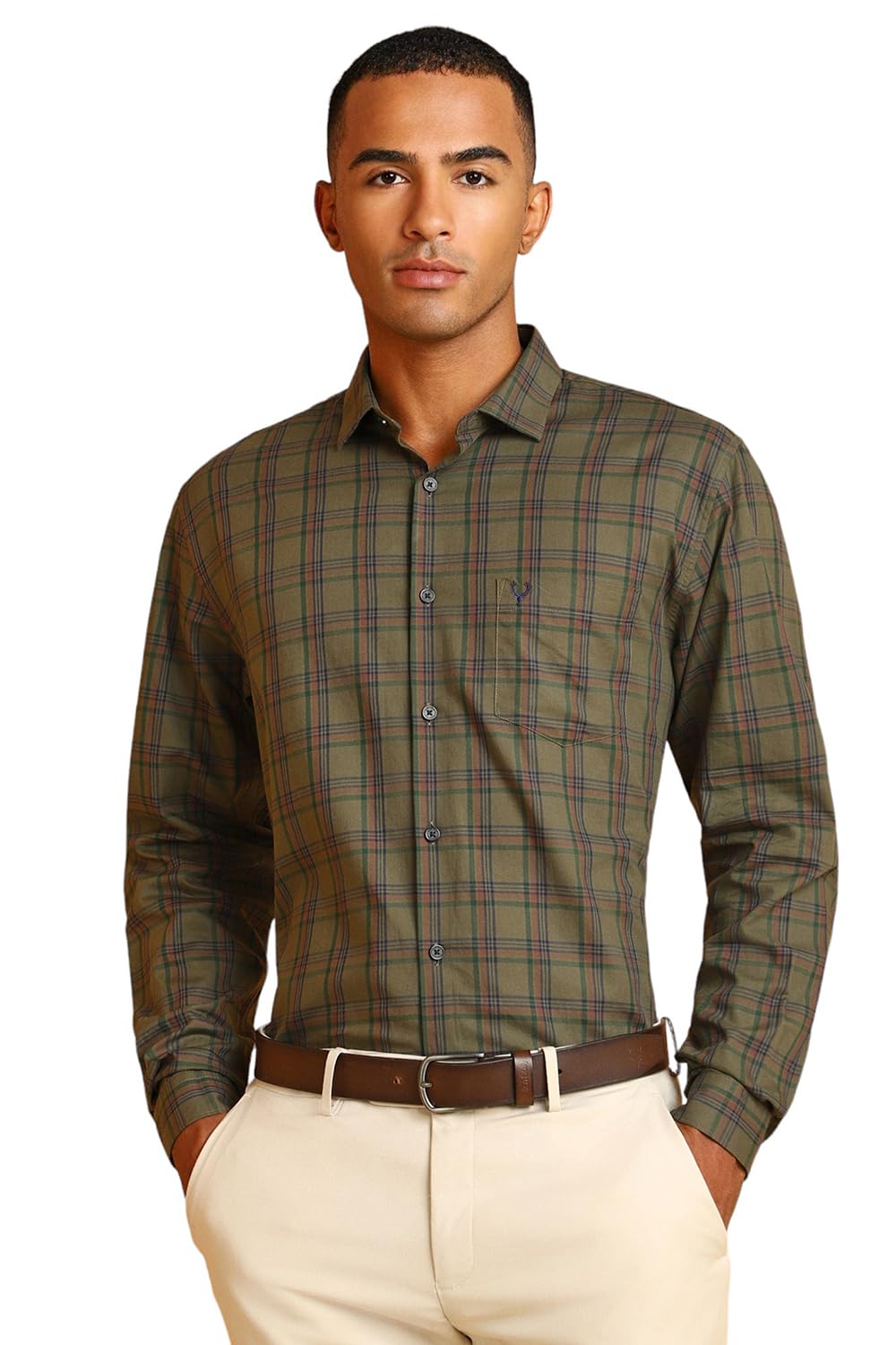 Allen Solly Men Slim Fit Regular Fit Formal Full Sleeve Shirt