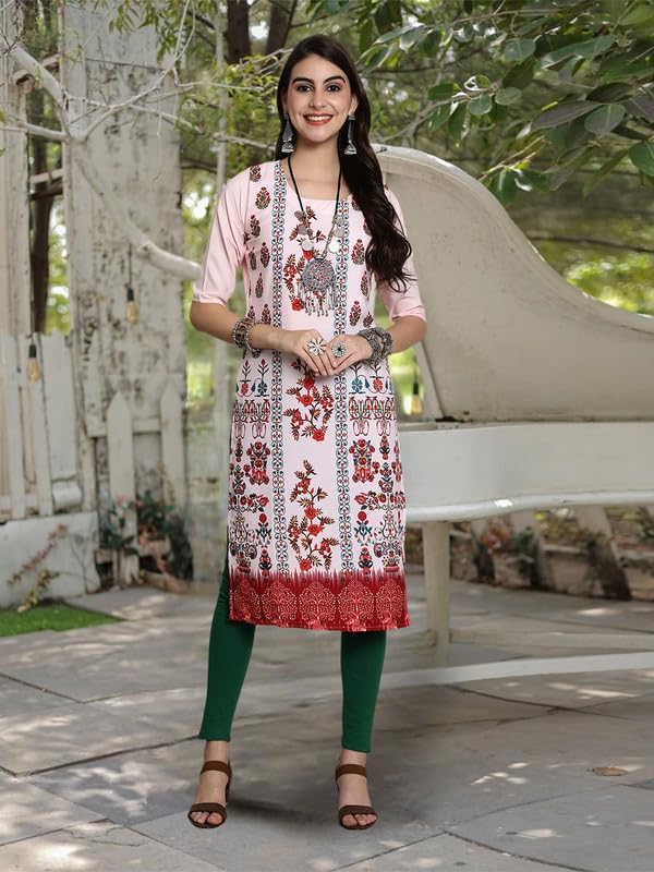 Pinkmint Printed Kurti for Womens Timeless Tradition Modern Kurtis with a Classic Touch (Pack of 6)