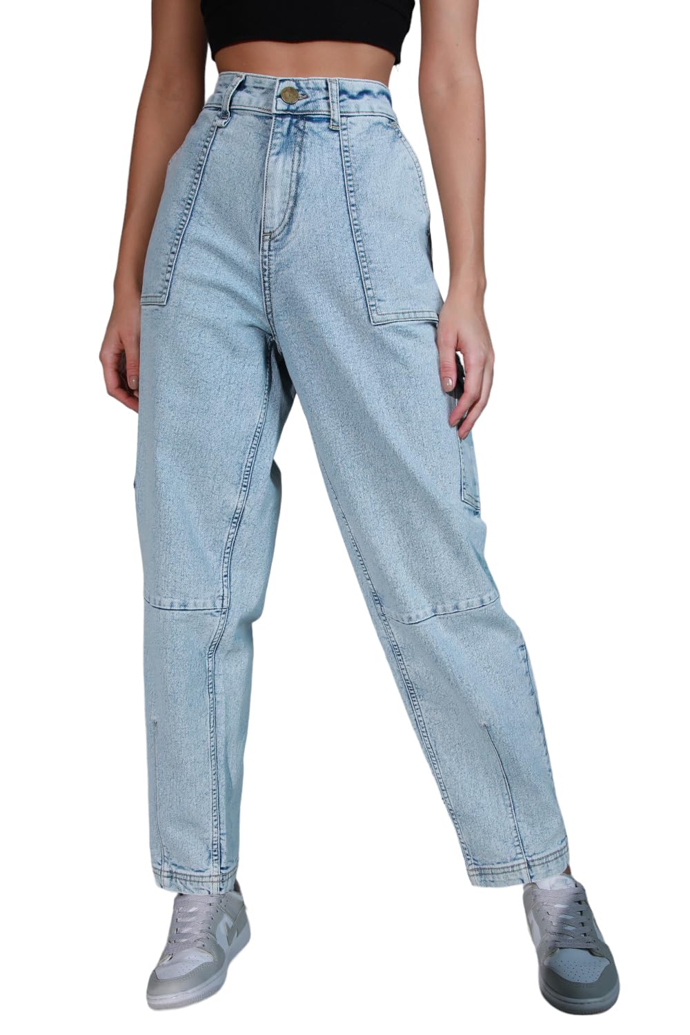 Hubberholme WomenS Loose Jeans (Hhwjnw23022_Light Blue