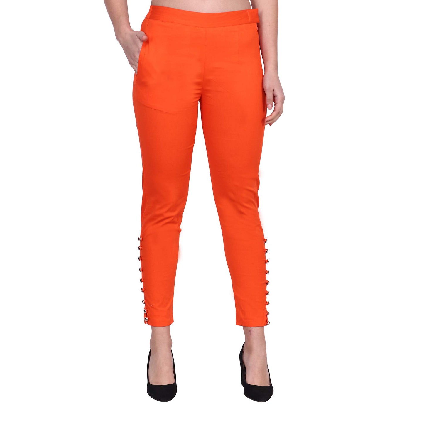 POPWINGS Womens Relaxed Fit Trousers