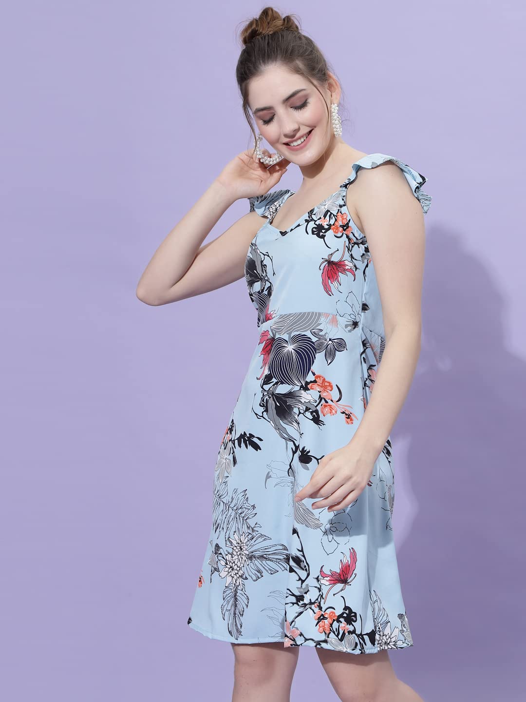 Oomph! WomenS Western & Fusion Wear Western Dresses For Women Blue - Md552