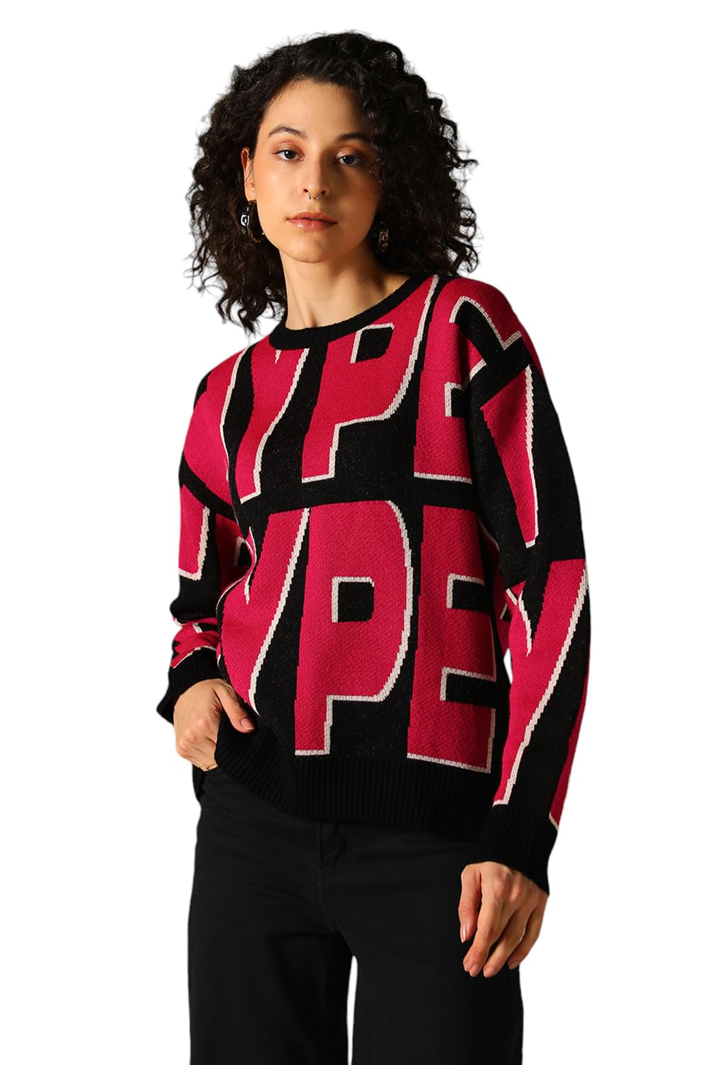 Hubberholme Women Knitted Acrylic Regular Fit Turtle Neck Long Sleeve Sweaters