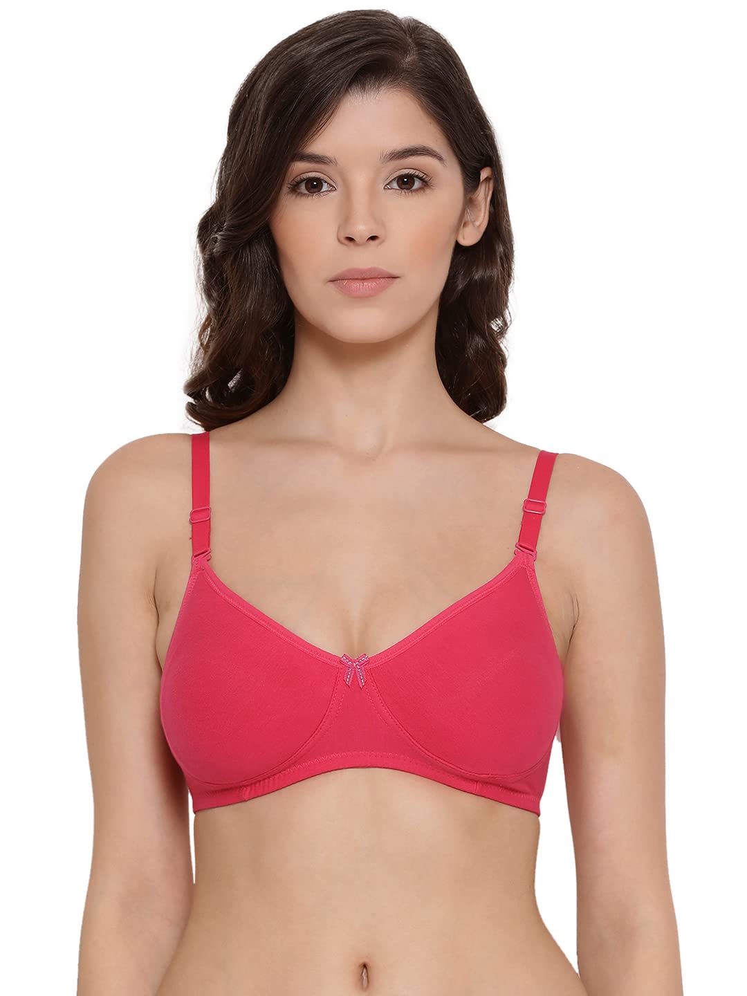 Lyra 551 Diana Spacer Full Coverage Premium Cotton C-Cup Bra For Women Fuchsia