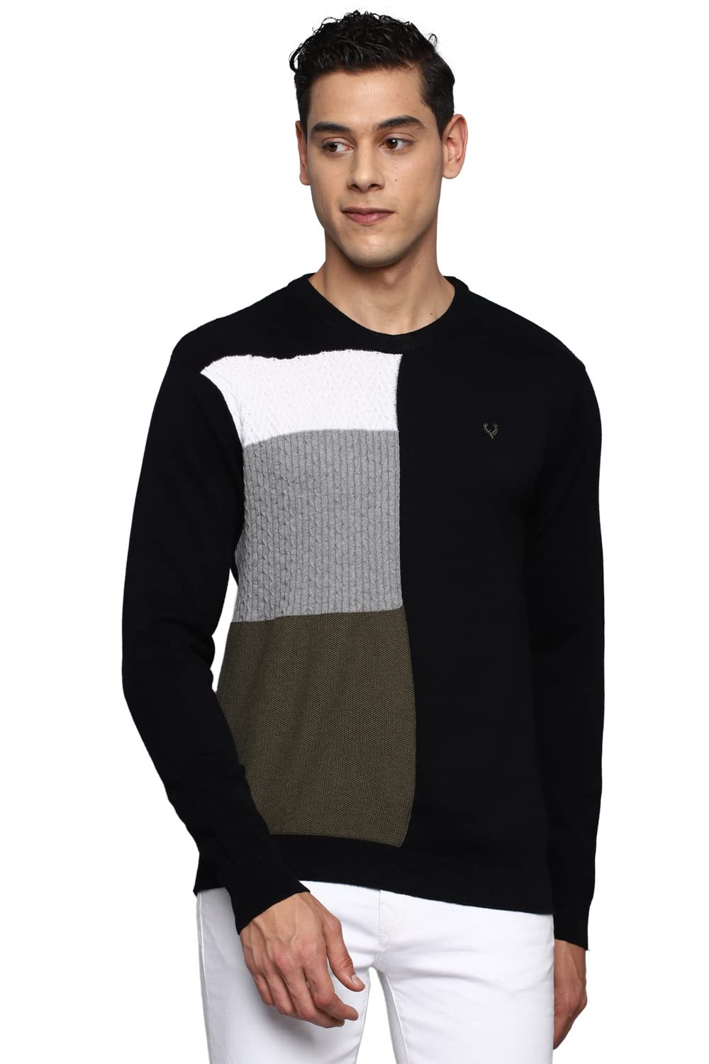 Allen Solly Men Full Sleeve Crew Neck Pullover
