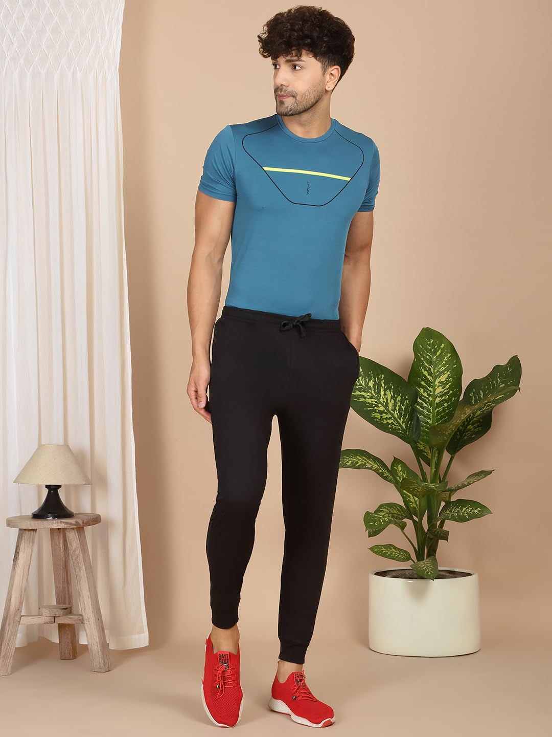 Sweet Dreams Men Solid Jogger Black