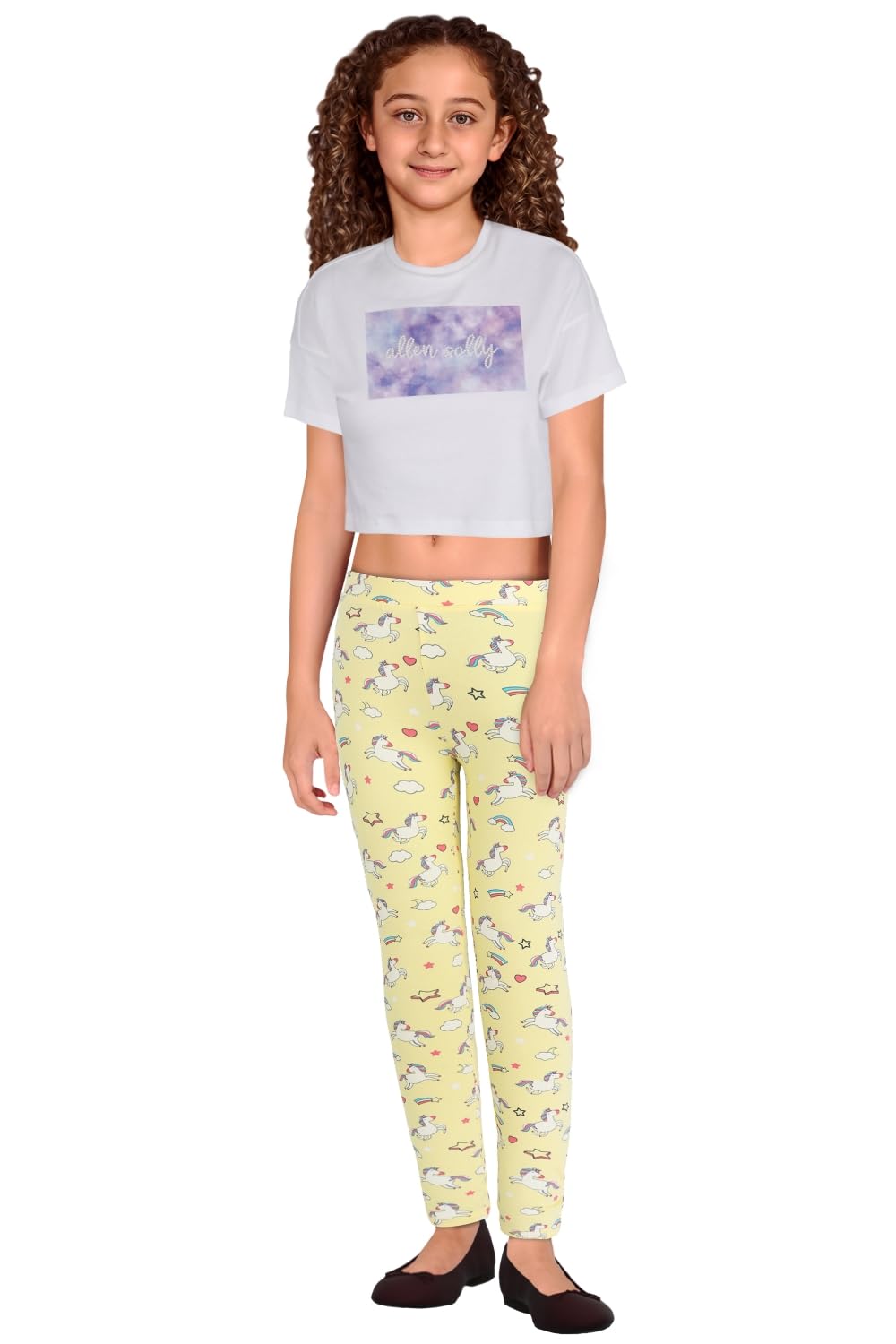 Allen Solly Girls Regular Fit Printed Casual Cotton Pants