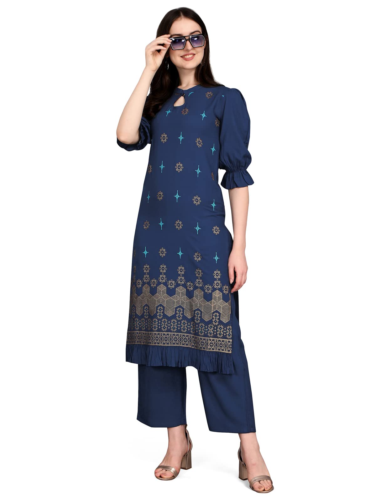Sanisa Women's Rayon Overall Kurta