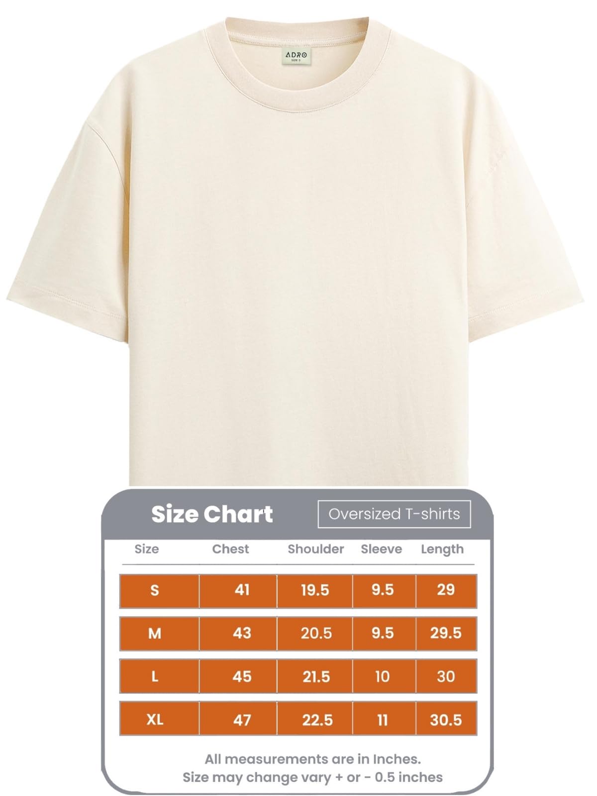 ADRO Oversize T Shirt for Men | Drop Shoulder Cotton T Shirt | Anime Oversize T-Shirt | Luffy T Shirt Gear 5| Trendy Front and B
