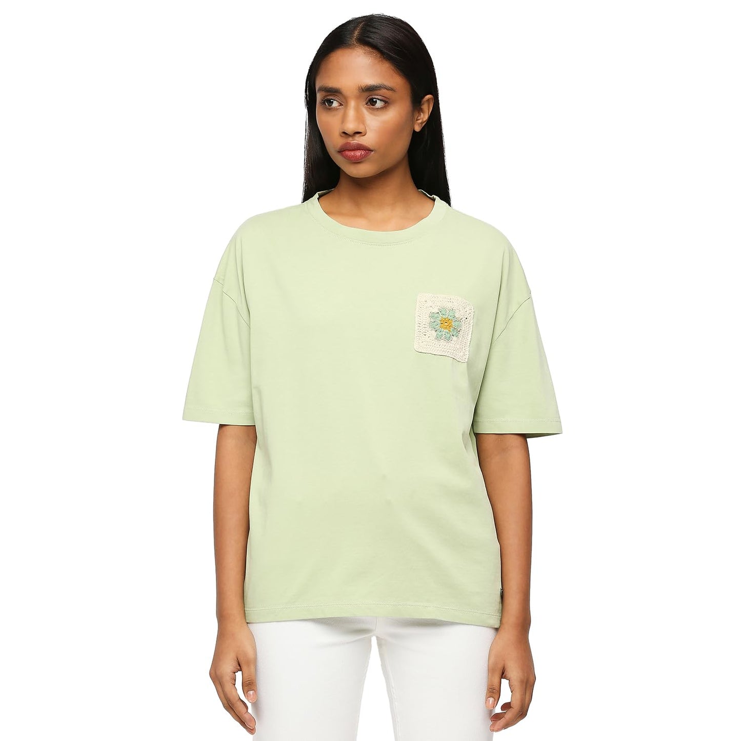 Pepe Jeans WomenS Oversize Fit Solid T-Shirts