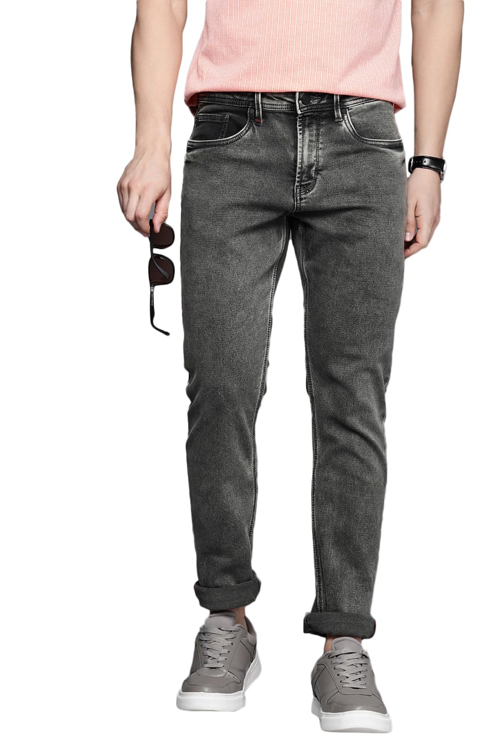 Allen Solly Men Slim Fit Solid Jeans