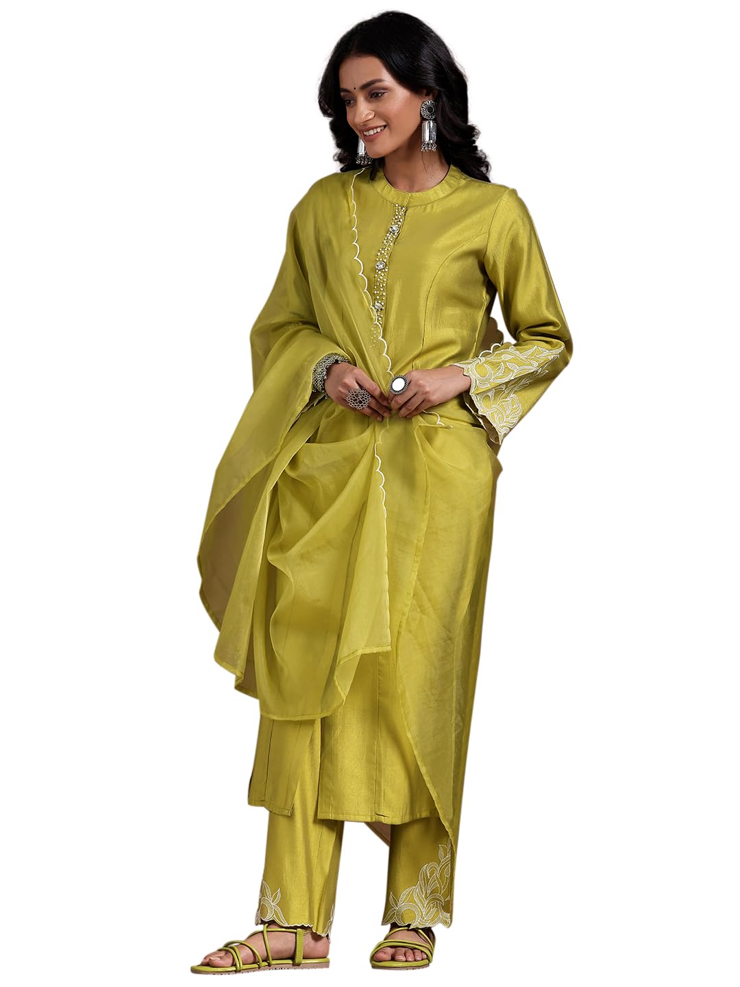 Libas WomenS Silk Blend Kurta Set (273870R
