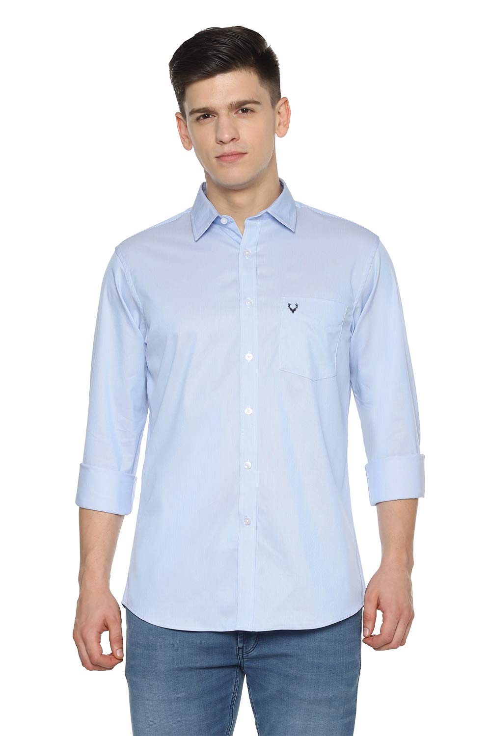 Allen Solly Men Slim Fit Striped Casual Full Sleeve Shirt