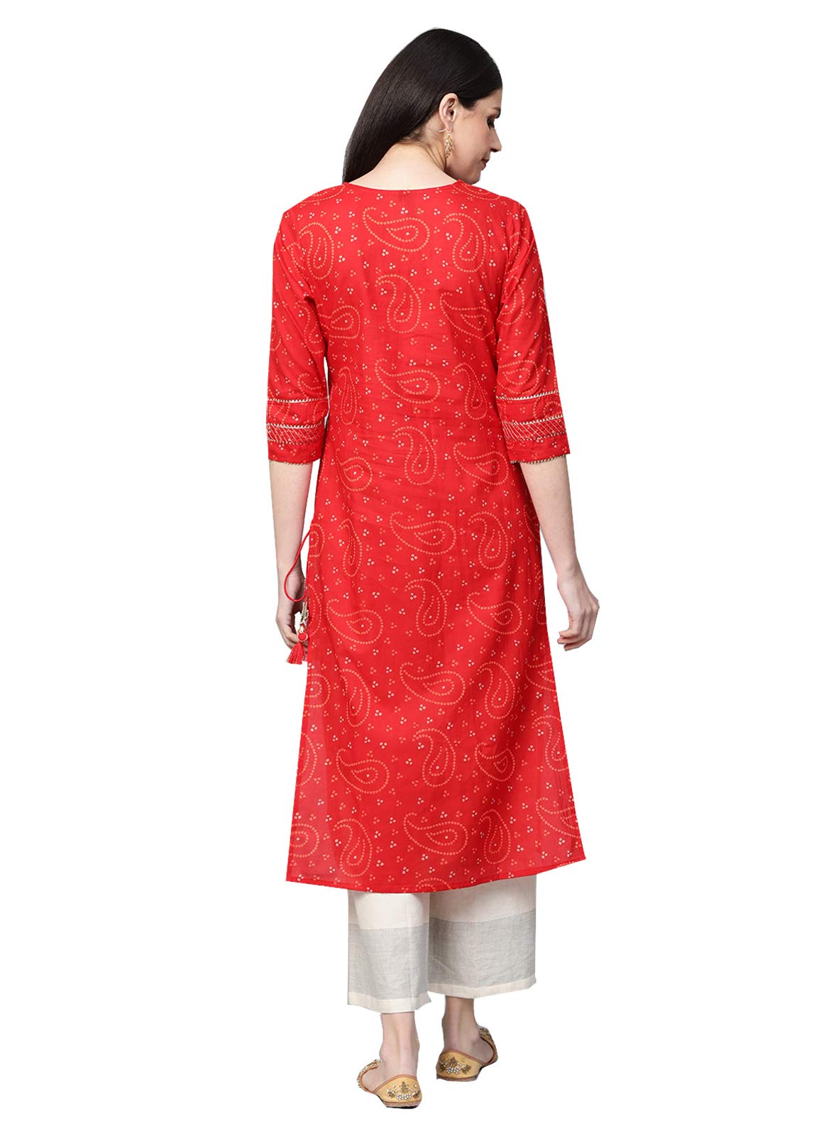 ishin Women's Pure Cotton A-Line Kurta