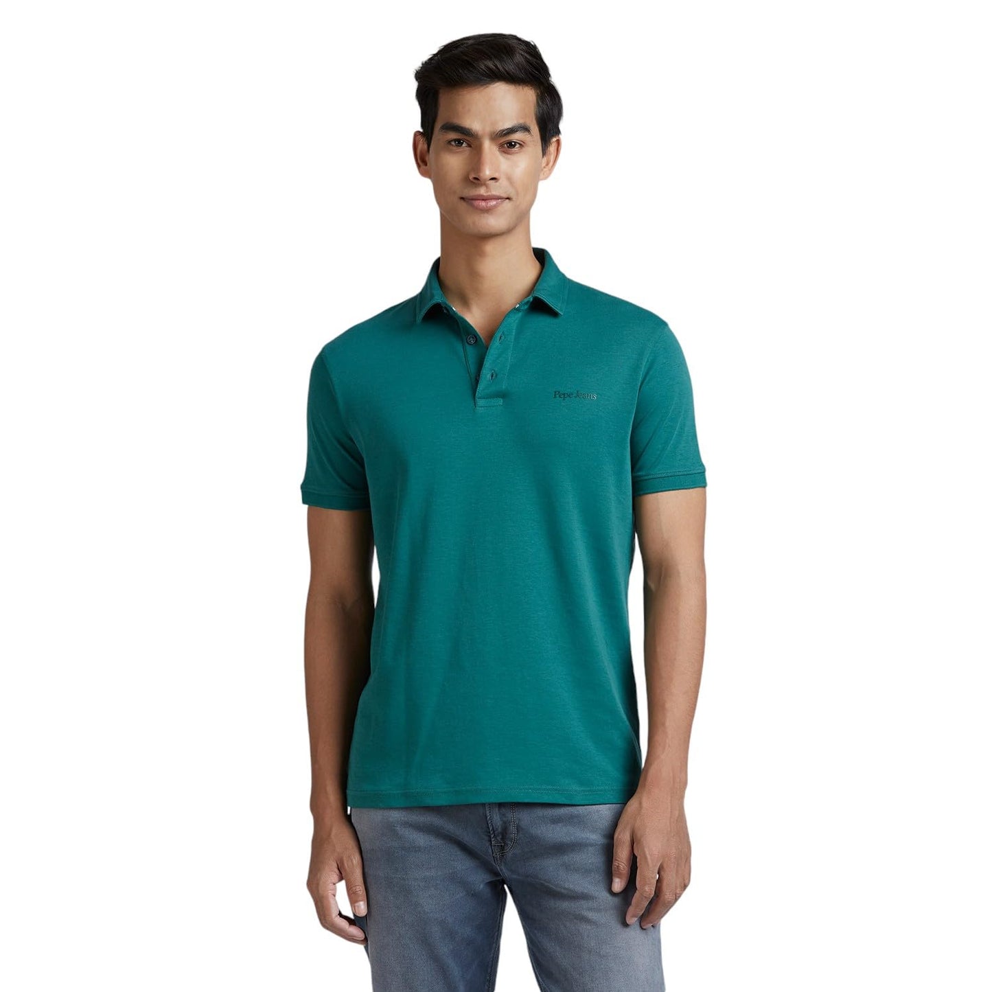 Pepe Jeans Men'S Regular Fit T-Shirt (Pm542266_Green_Bottle