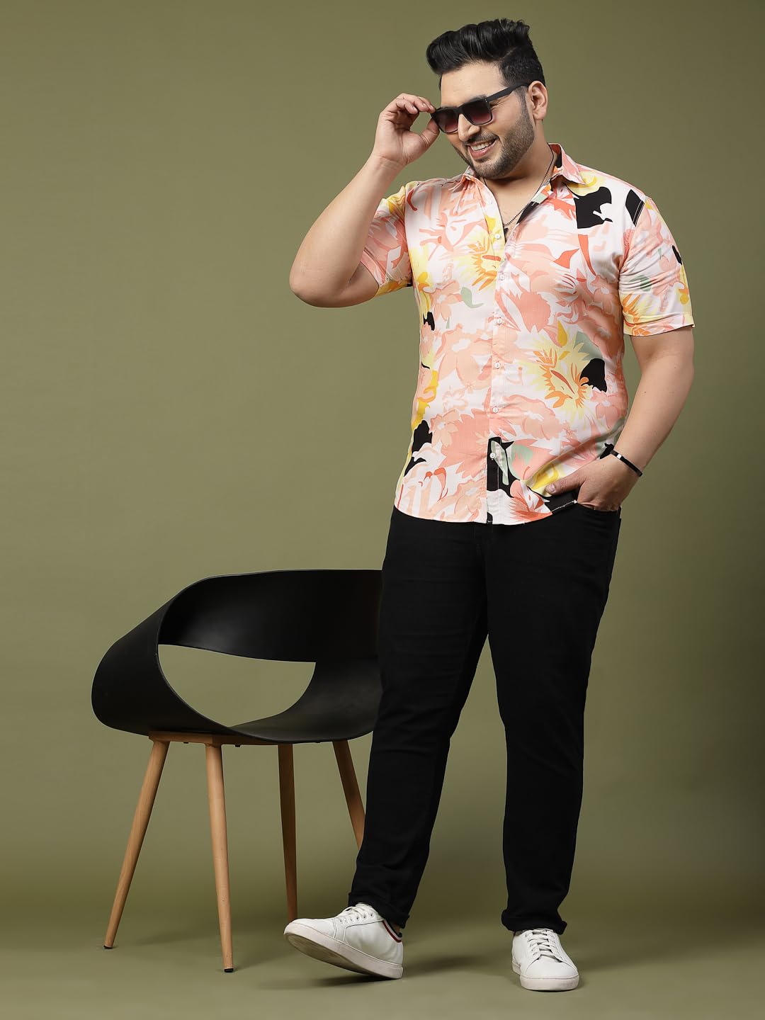 RIGO Rayon Printed Shirts for Men | Hawaiian Shirts for Men | Summer Shirts Shirt for Men | Regular Fit, Plus Size Casual Shirt