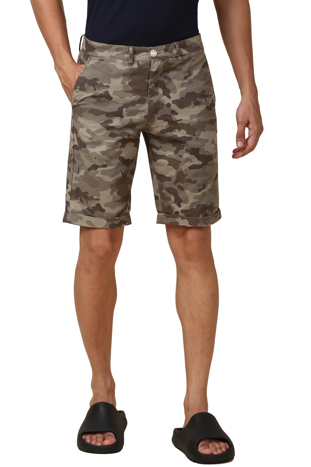 Allen Solly Men Regular Fit Printed Casual Shorts