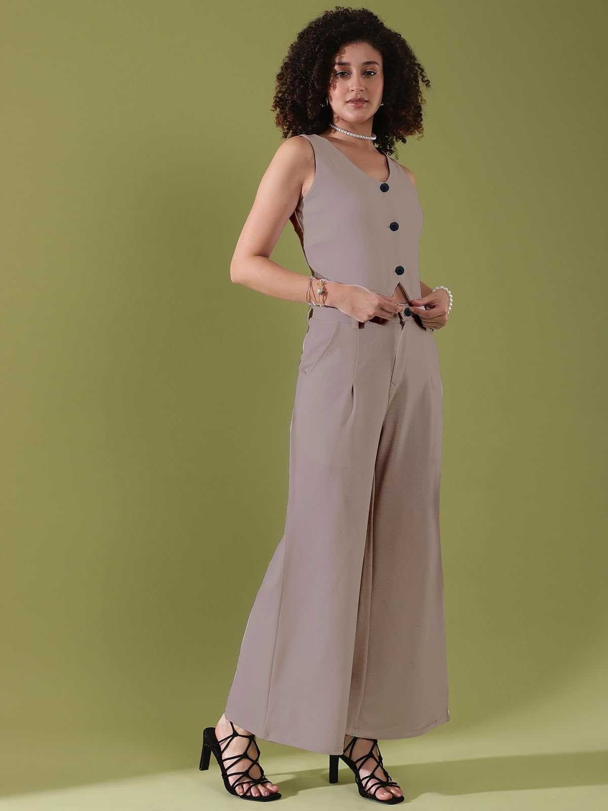 Selvia WomenS Co-Ords Set|Lycra Top And Trouser Set|Casual Co-Ords Set For Women|Two Piece Co-Ord Set|Top & Pant Set(640Ctk1128