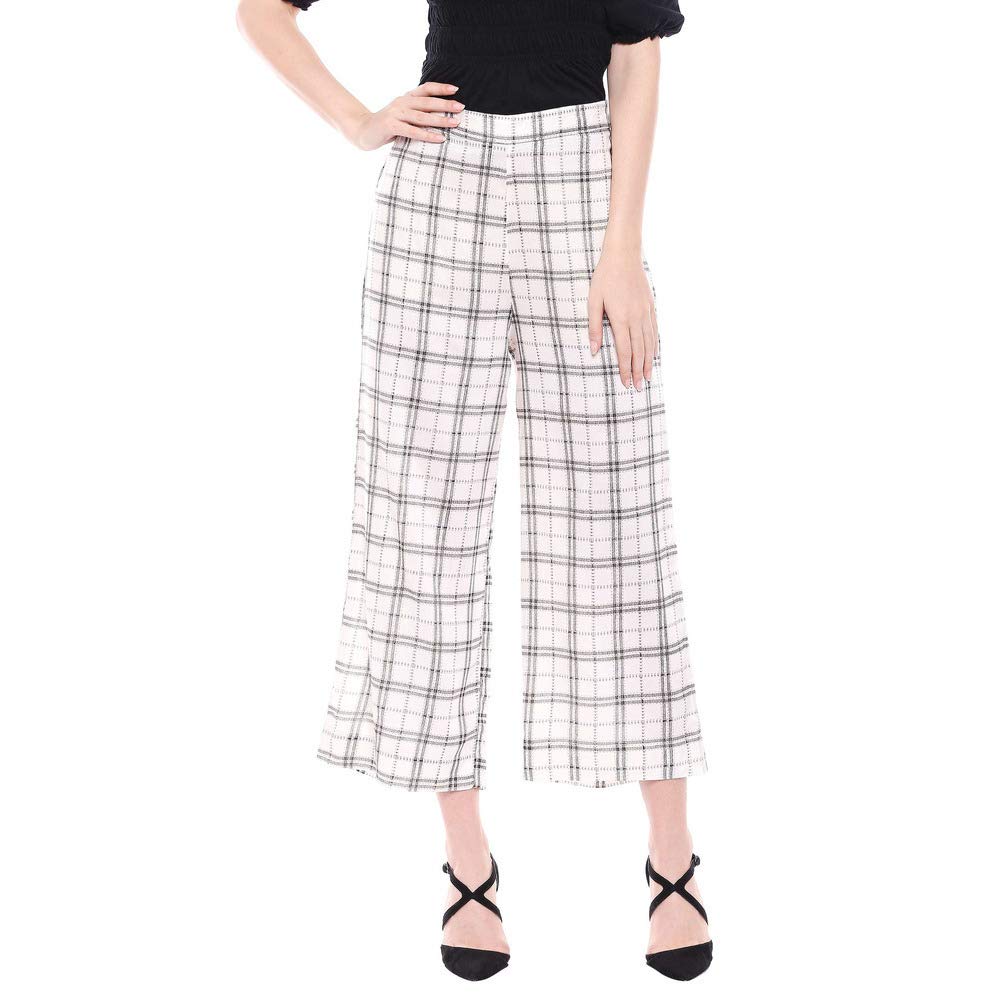 Aurelia Women Straight Fit Rayon Palazzos (20Fea60005-501165_White_Medium_White_M)