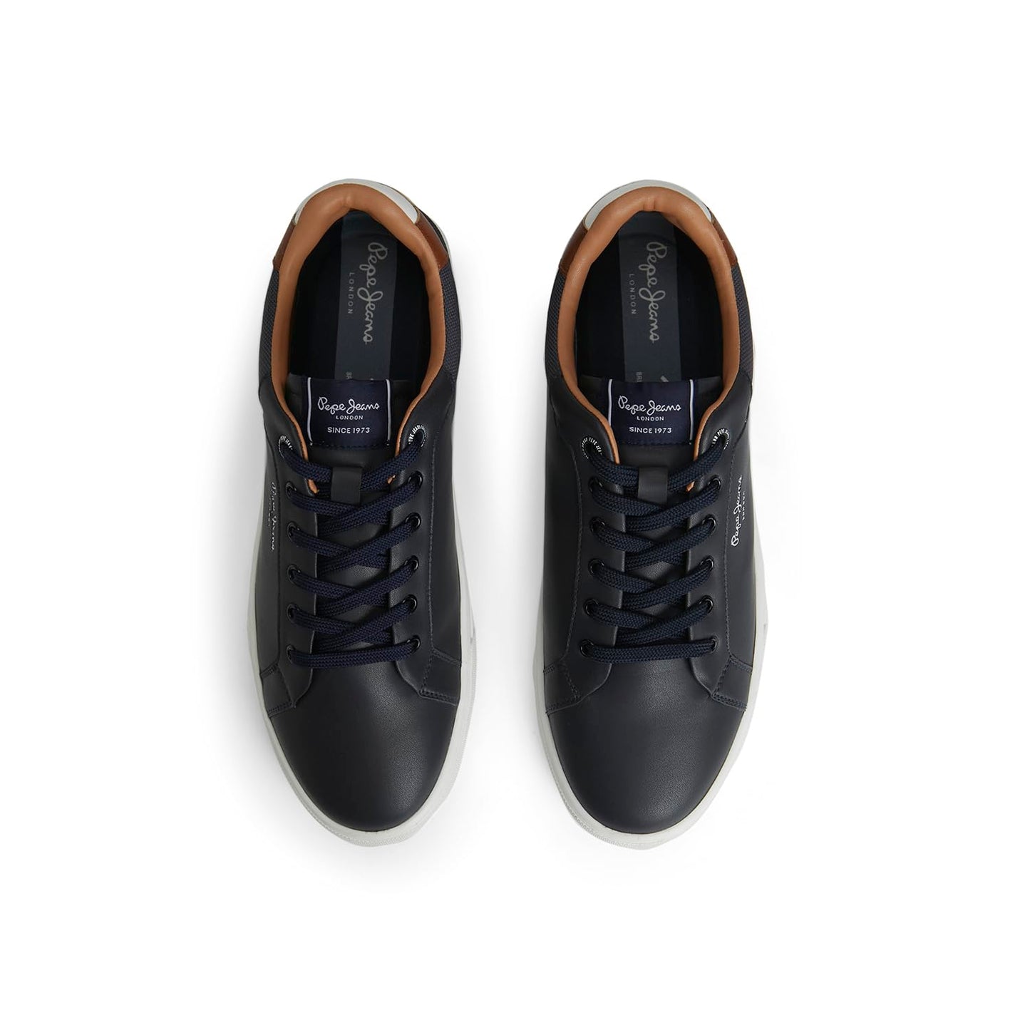 Pepe Jeans Men'S Kenton Court Navy Cupsole Sneakers, 9