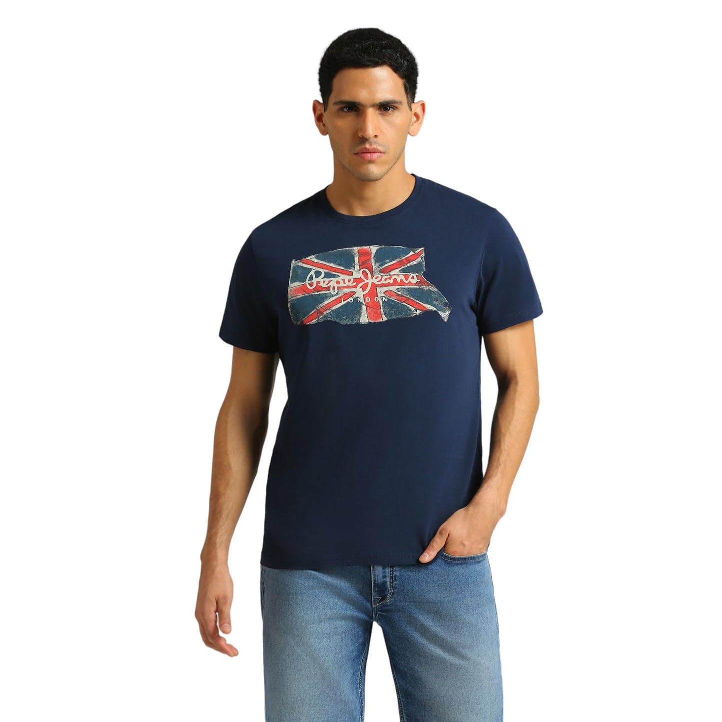 Pepe Jeans MenS Slim Fit T-Shirt (Pm509522_Navy