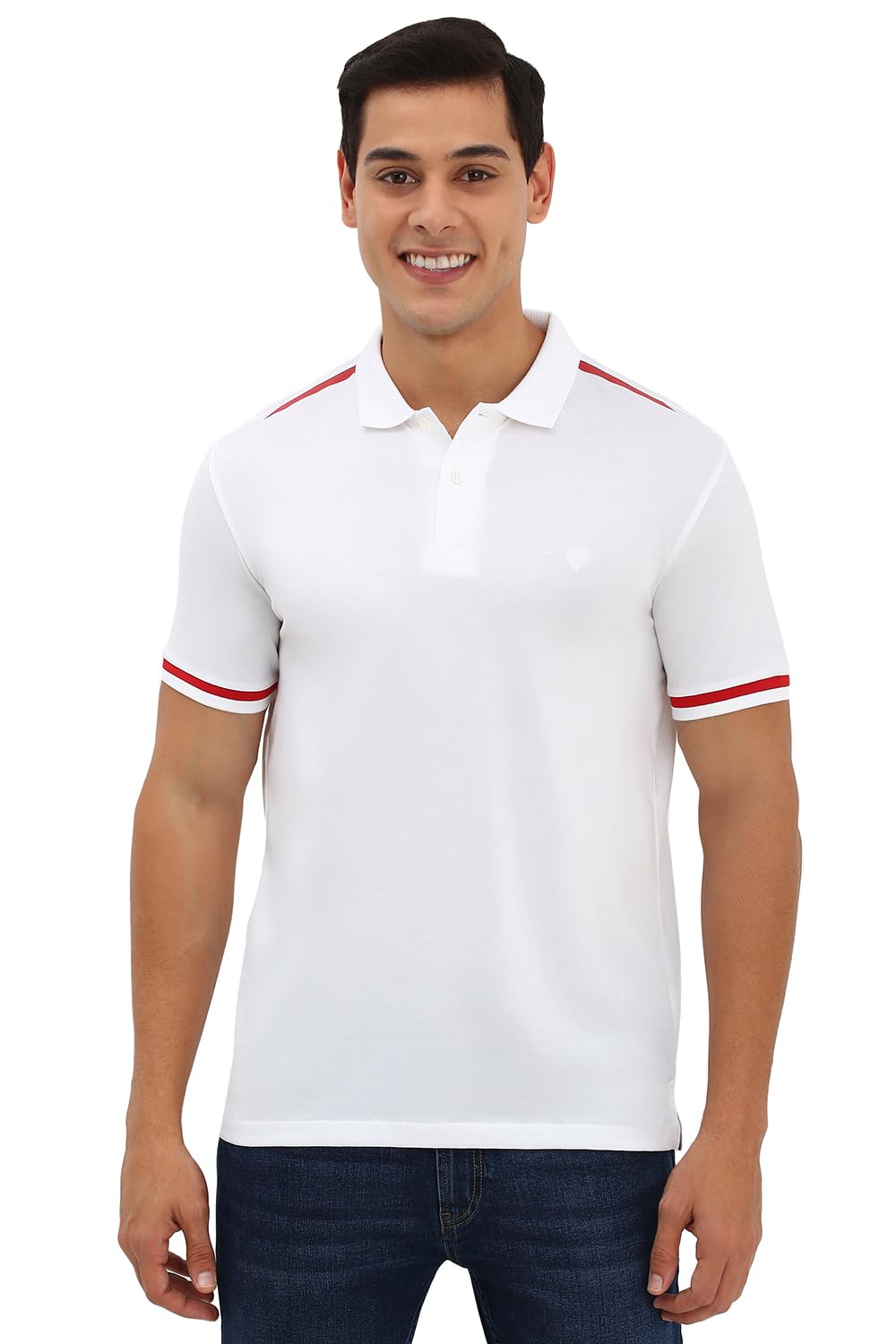 Allen Solly Men Regular Fit Solid Casual Short Sleeve Polo Shirt