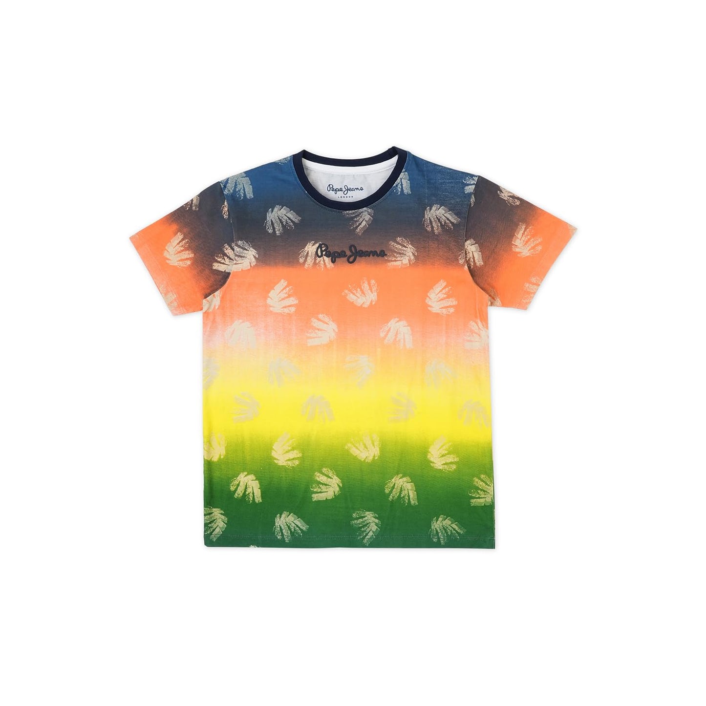 Pepe Jeans BoyS Regular Fit T-Shirt (Pb503873_Ocean Blue_Multi