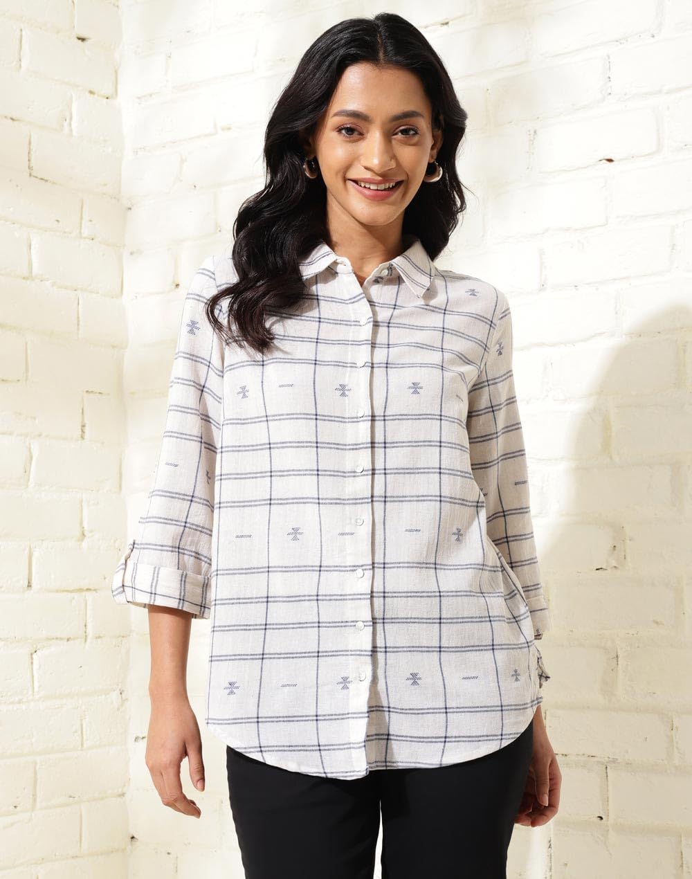 Fabindia Natural Cotton Hand Woven Shirt