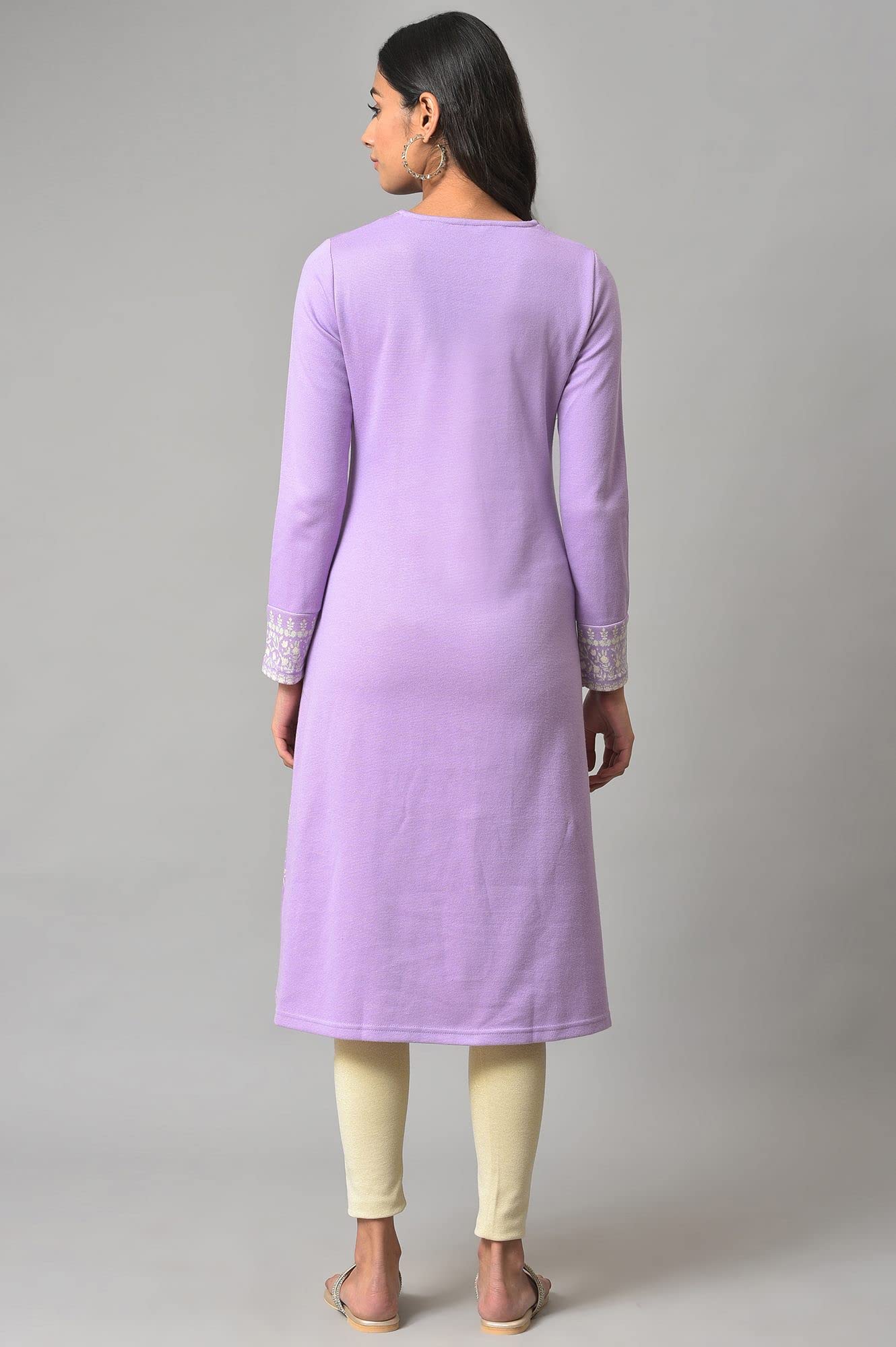 W for Woman Women's Polyester A-Line Regular Kurta