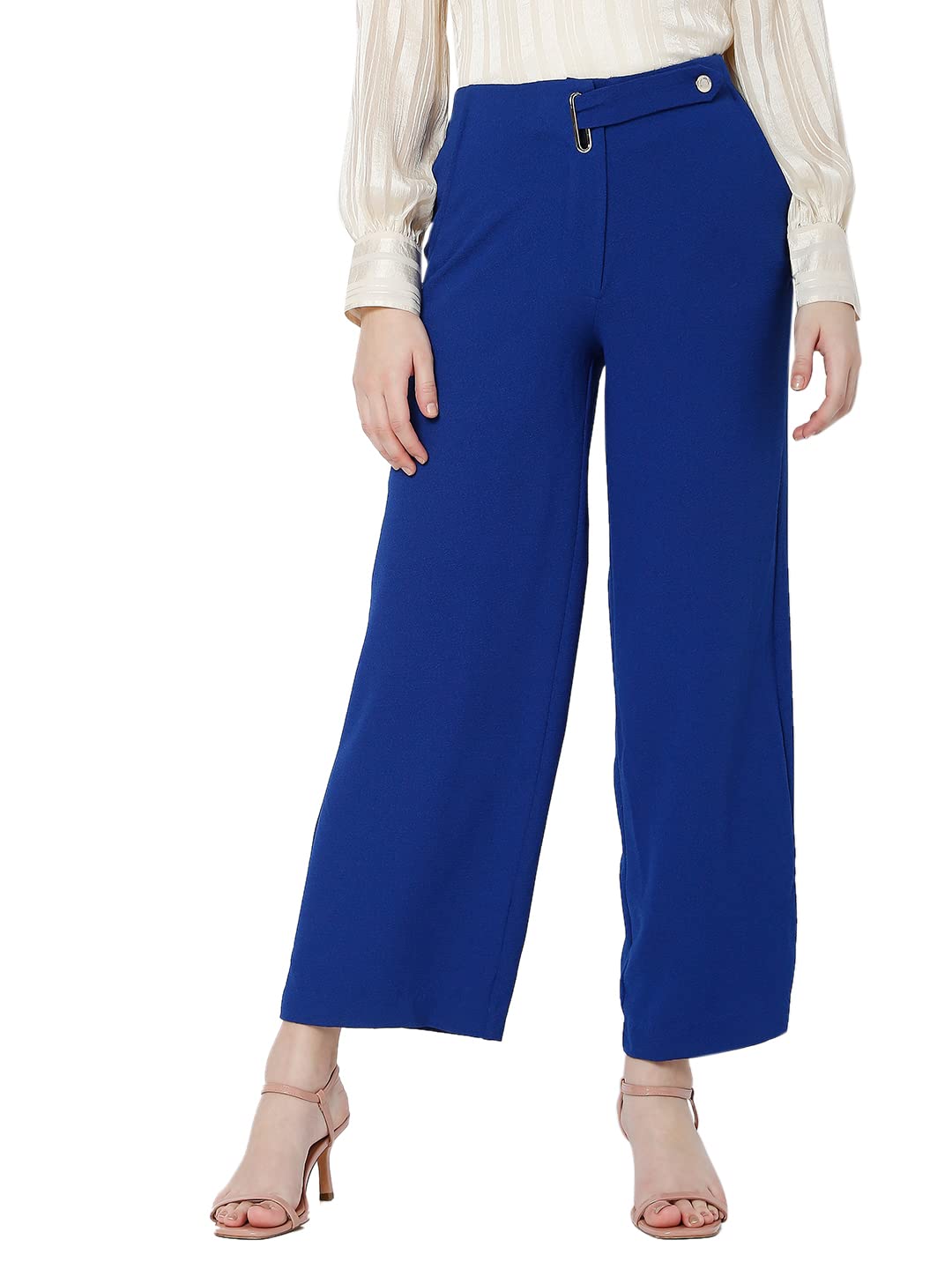Vero Moda Regular Fit Pants(239596702_Sodalite Blue_L)