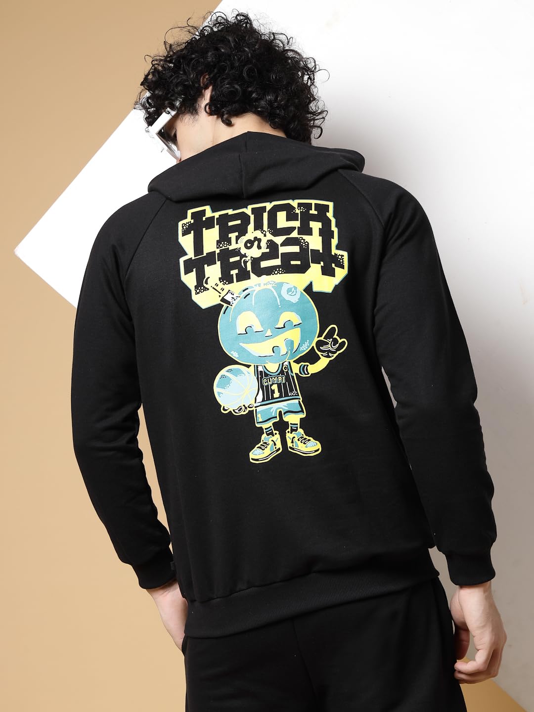 Rigo Cotton Fleece Full Sleeves Oversized Co-ord Set for Men | Printed Hooded Track Suit Set for Men