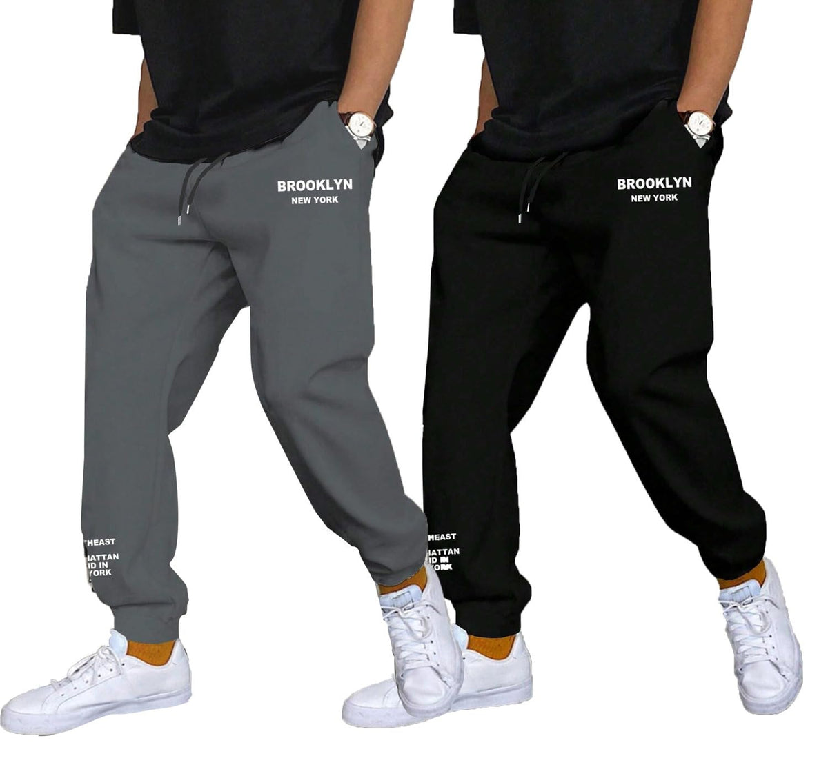 Lymio Track Pant For Men || Regular Fit || Track Pants || Full Elastic Jogger Track Pant || Available In Combo Pack Of 2 (Tp-43-