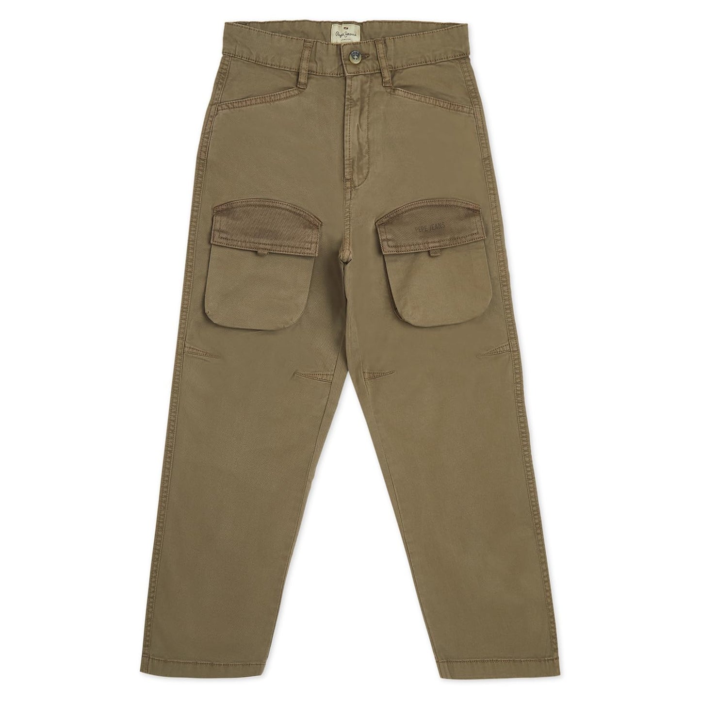 Pepe Jeans Boys Brown Over Dyed Cargos