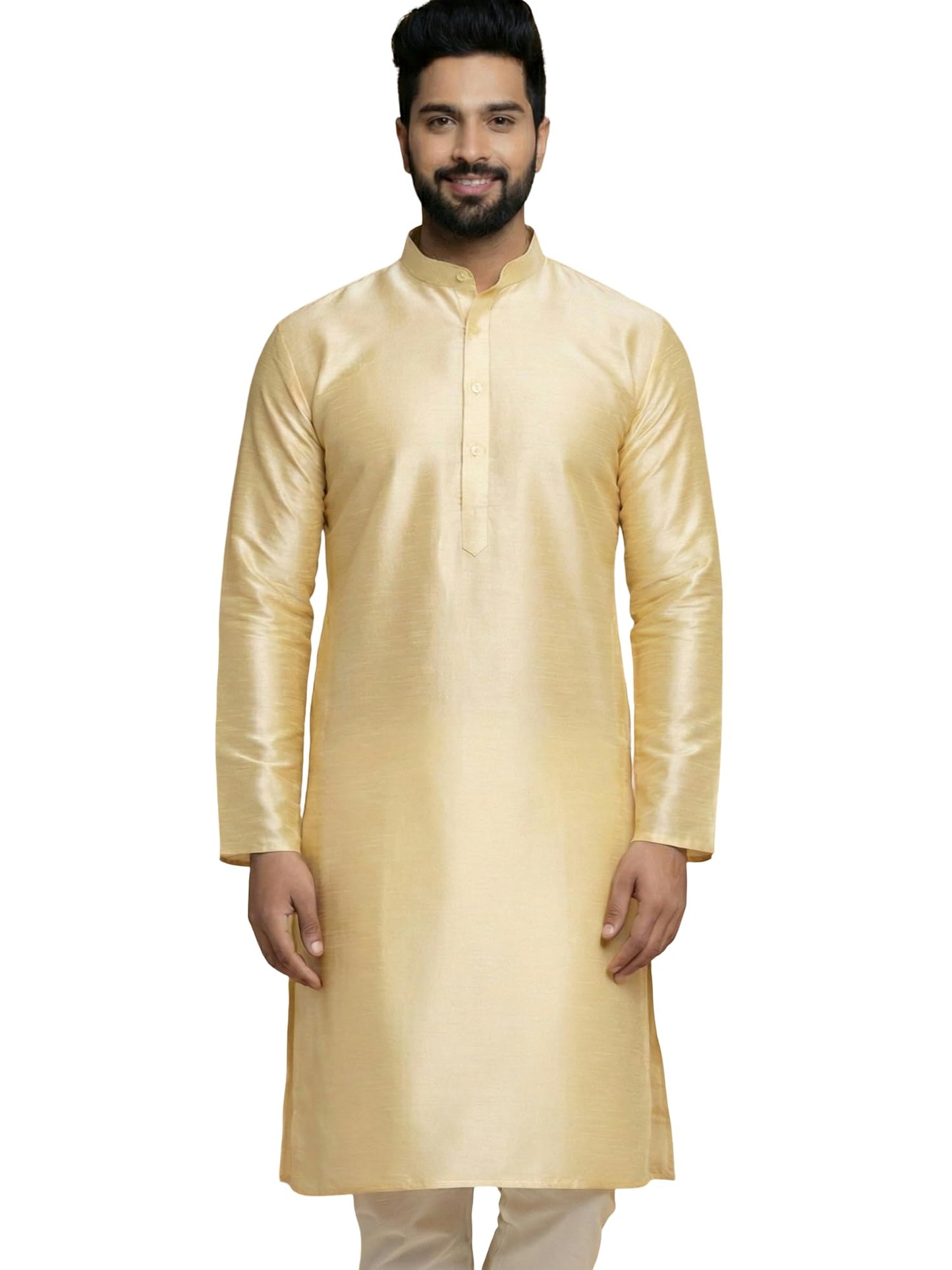 Jompers Mens Dupion Silk Kurta And Churidar Pyjama Set