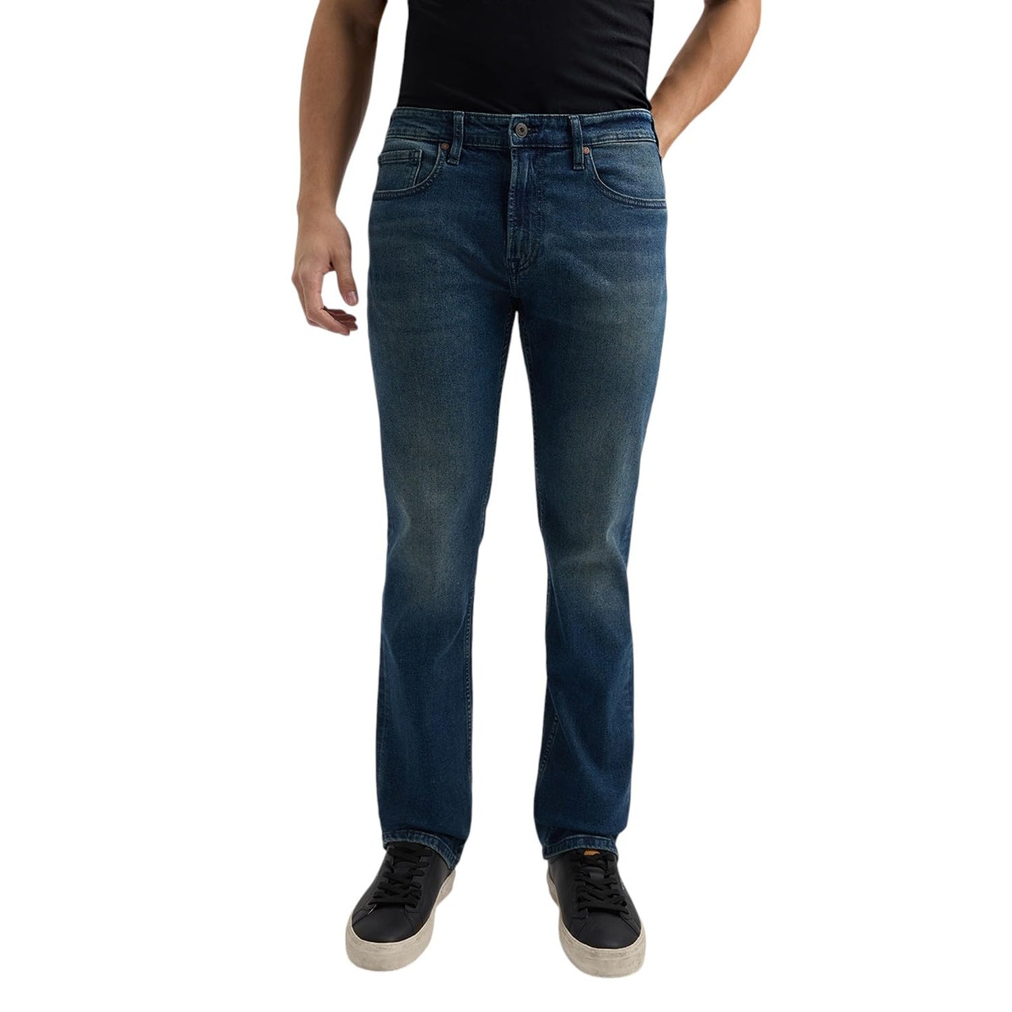 Men Blue Slim Tapered Fit Low Rise Jeans