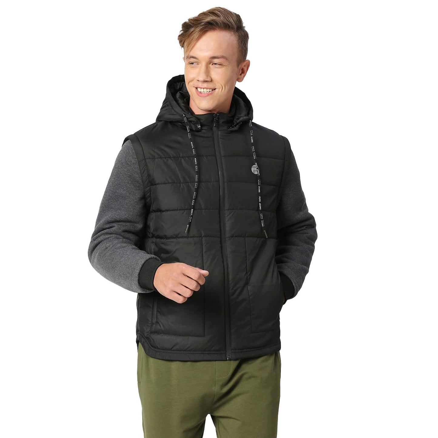 Pepe Jeans MenS Polyester Short Length A-Line Coat (Pm402695_Black_2Xl)
