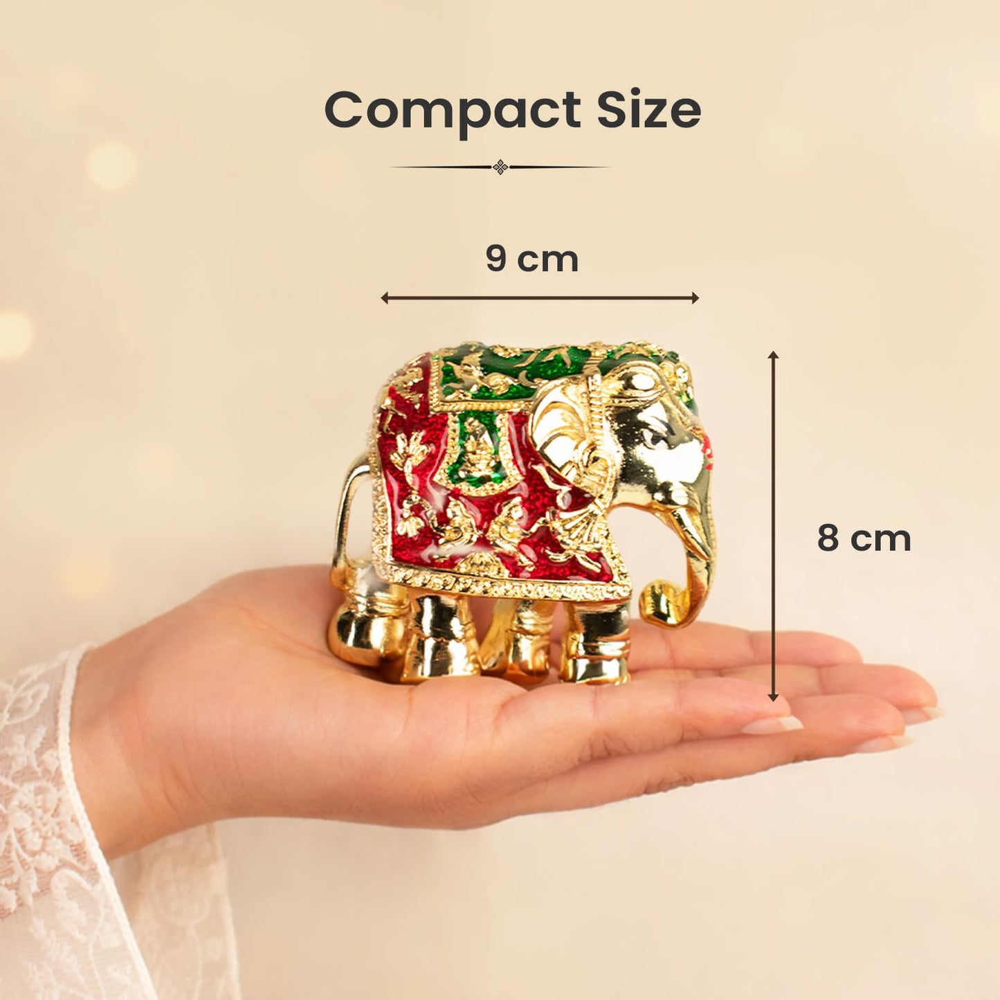 Astrotalk Shri Swarna Gajraj Idol | Vastu Elephant Idol for Strength, Wisdom & Financial Stability | Aesthetic Home Decor for Living Room & Office | Good Luck Gift for Man & Woman