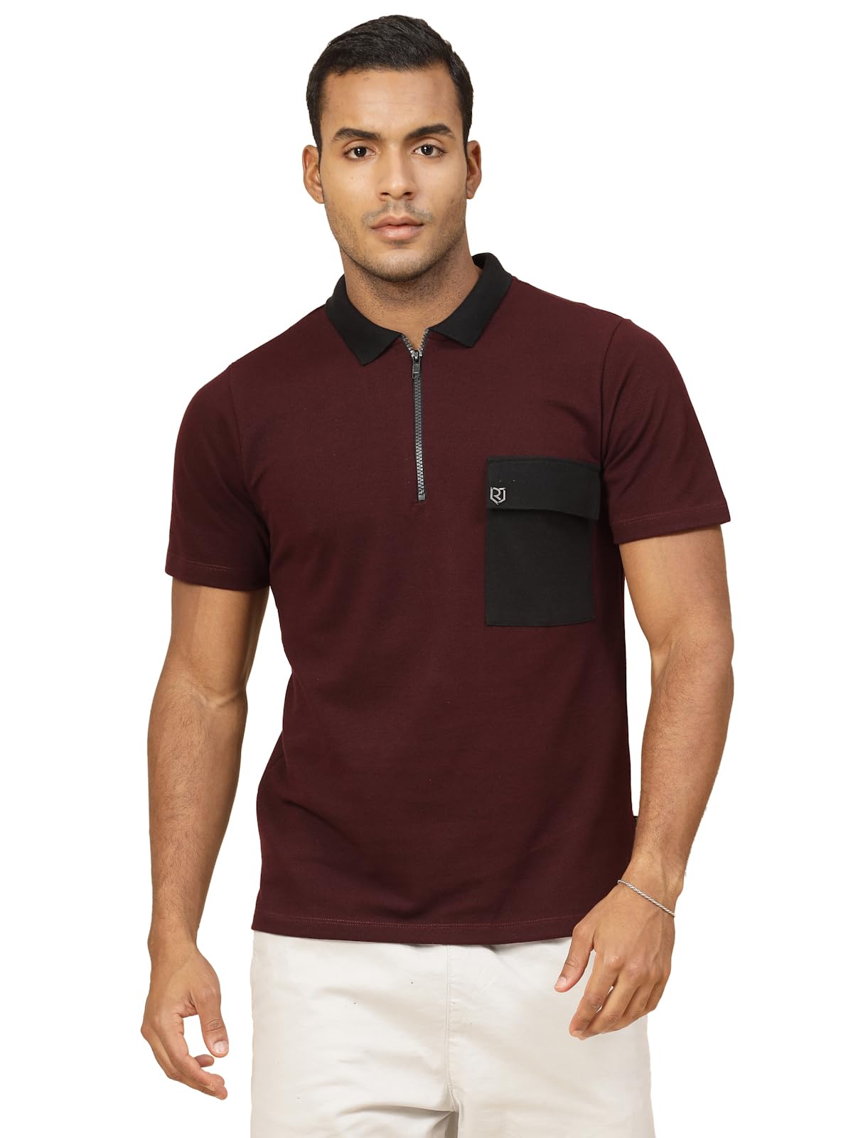 Rigo Oversized Polo T-Shirt for Men | Half Sleeves, Oversize Polo for Men | Oversized Collar T-Shirts for Men | Oversize Polo Ne