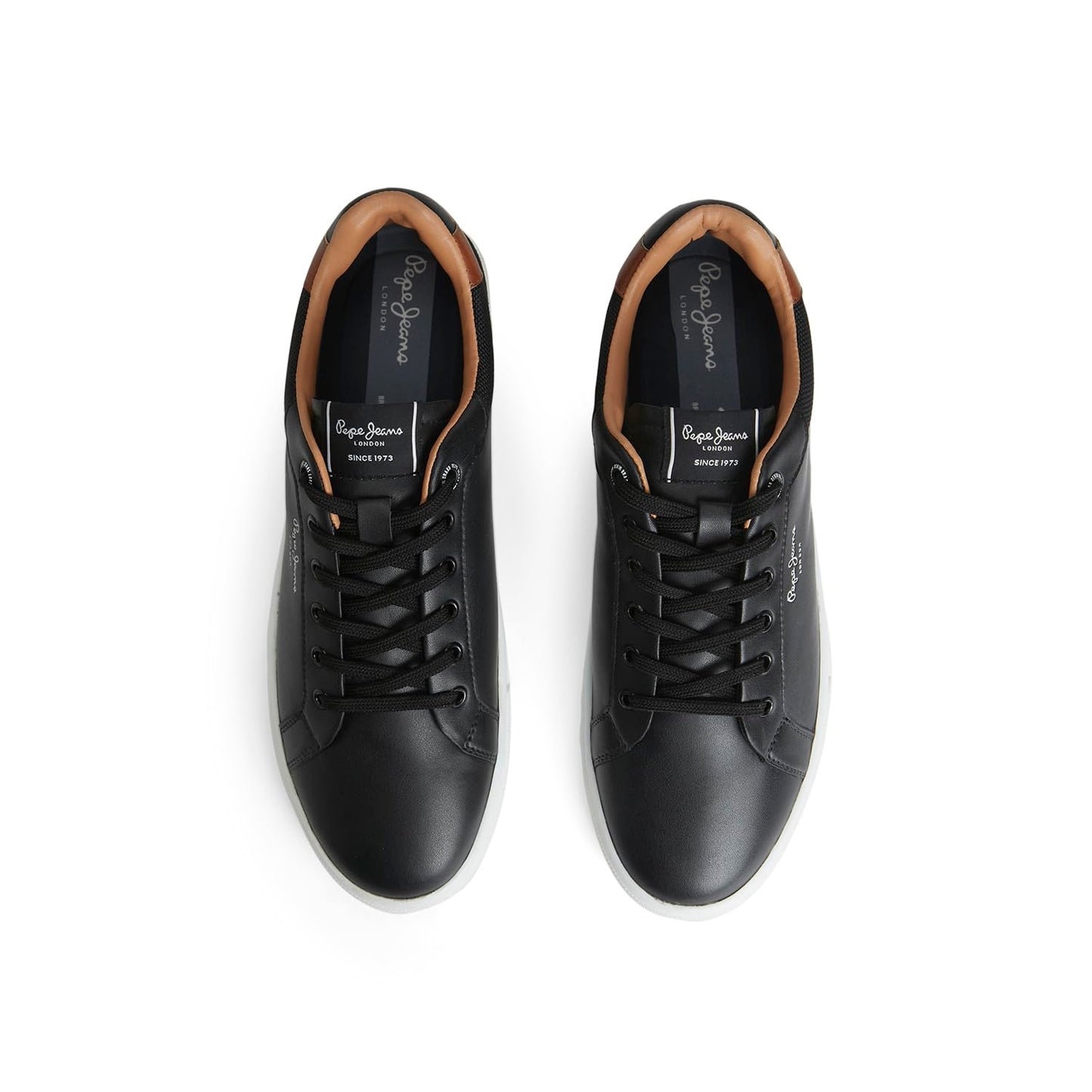 Pepe Jeans Kenton Court Black Cupsole Sneakers